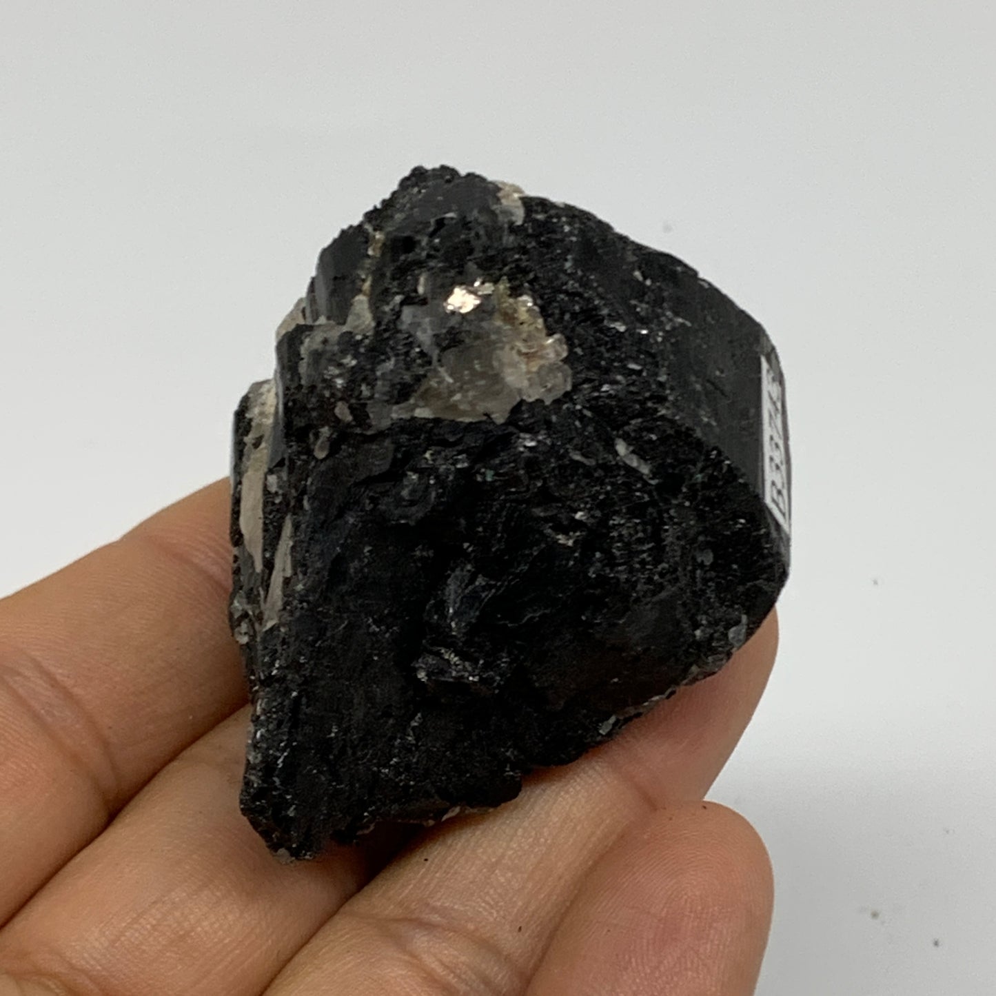 91.7g, 2"x1.5"x1.5", Natural Black Tourmaline Mineral Specimen, B33743