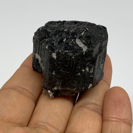 75g, 1.3"x1.5"x1.2", Natural Black Tourmaline Mineral Specimen, B33745