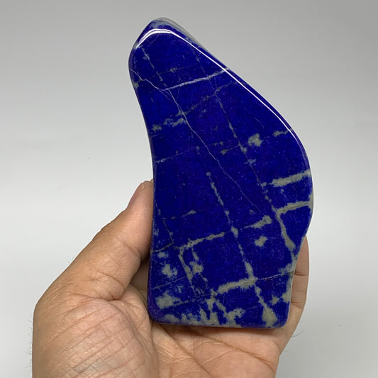 308.7g, 4.4"x2.2"x0.7", Natural Polished Freeform Lapis Lazuli @Afghanistan,B302