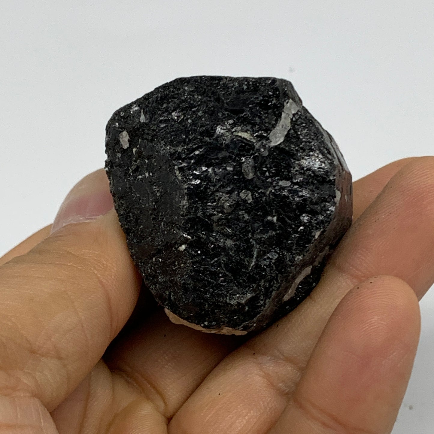 75g, 1.3"x1.5"x1.2", Natural Black Tourmaline Mineral Specimen, B33745