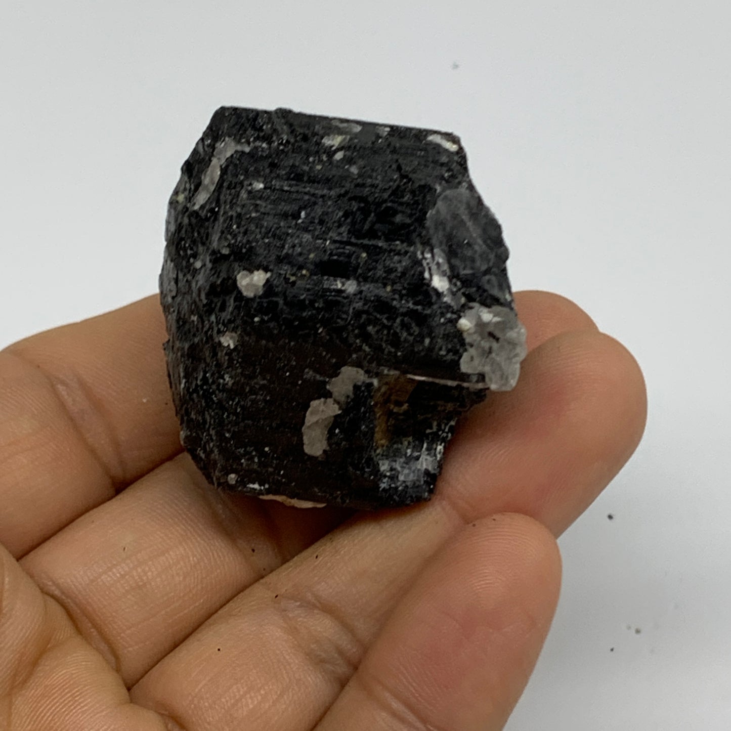 75g, 1.3"x1.5"x1.2", Natural Black Tourmaline Mineral Specimen, B33745