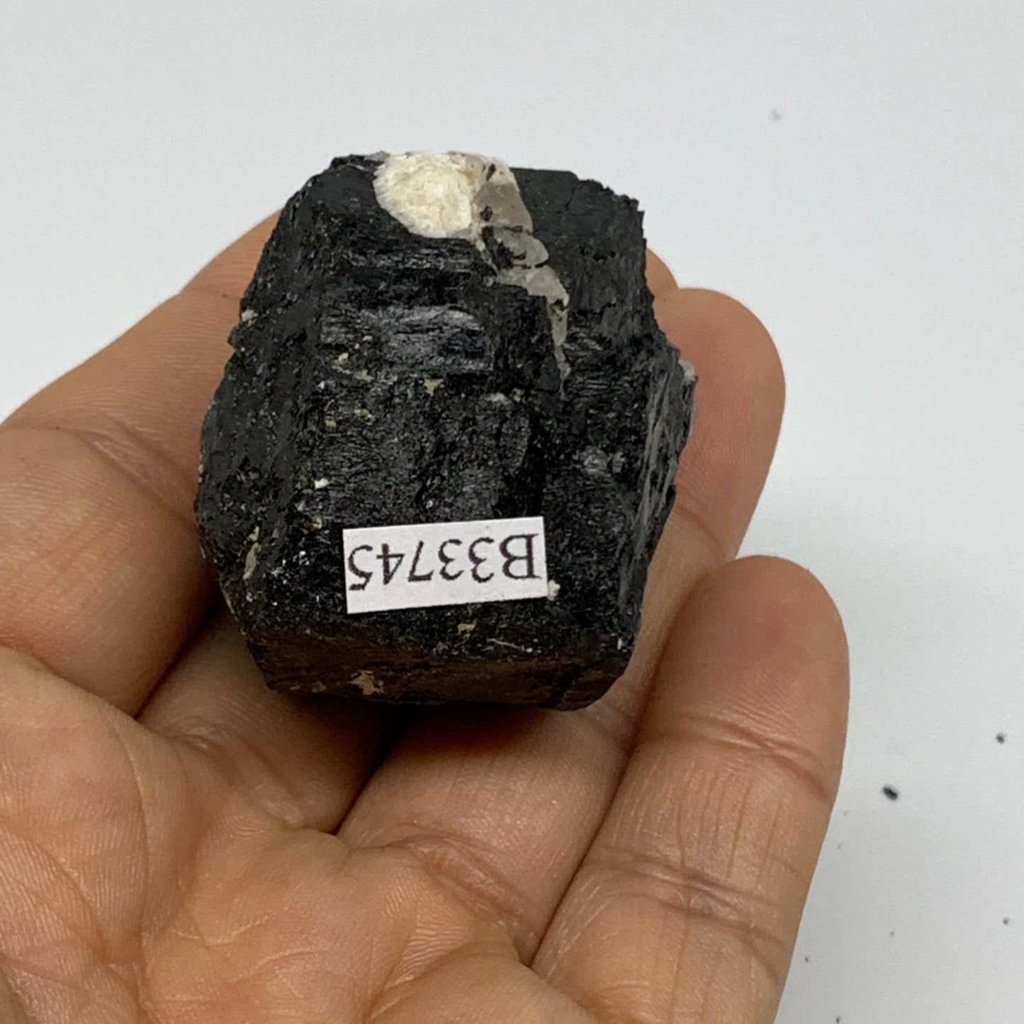 75g, 1.3"x1.5"x1.2", Natural Black Tourmaline Mineral Specimen, B33745