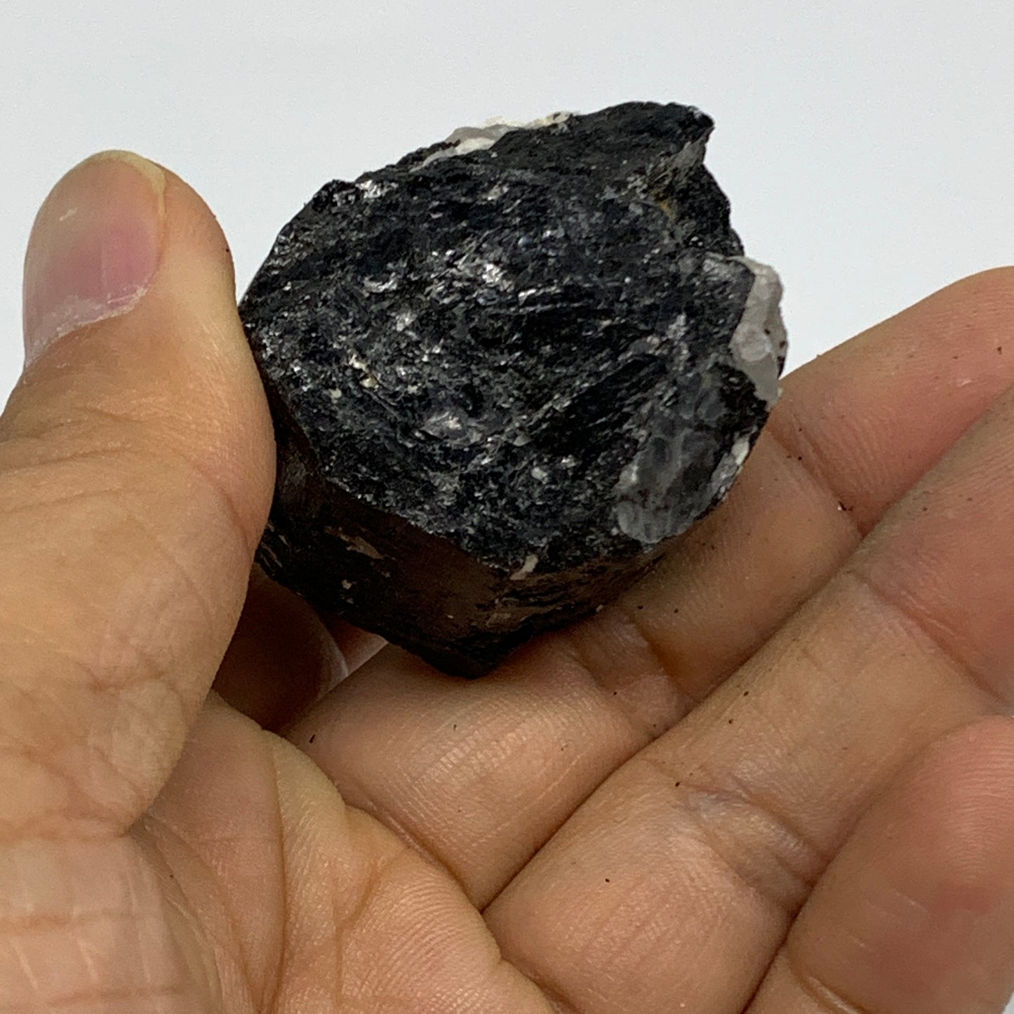 75g, 1.3"x1.5"x1.2", Natural Black Tourmaline Mineral Specimen, B33745