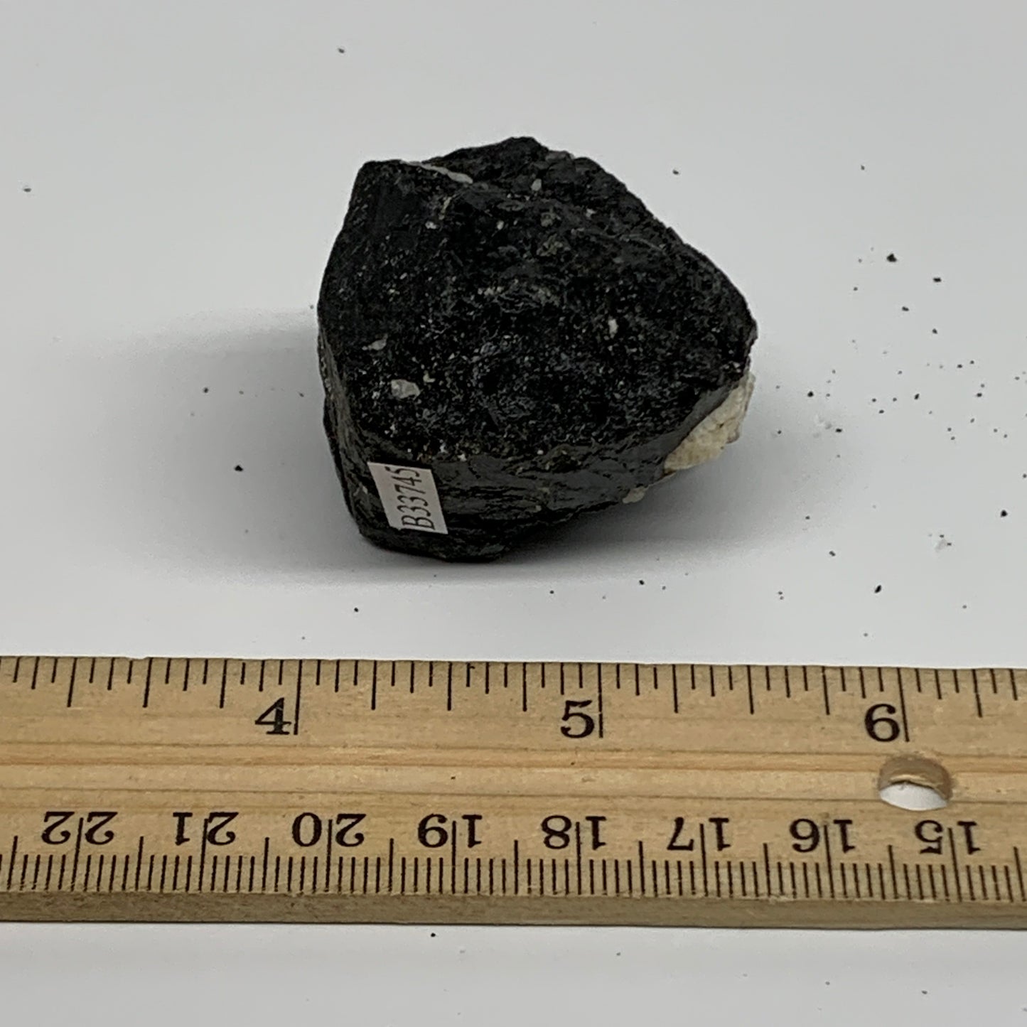 75g, 1.3"x1.5"x1.2", Natural Black Tourmaline Mineral Specimen, B33745