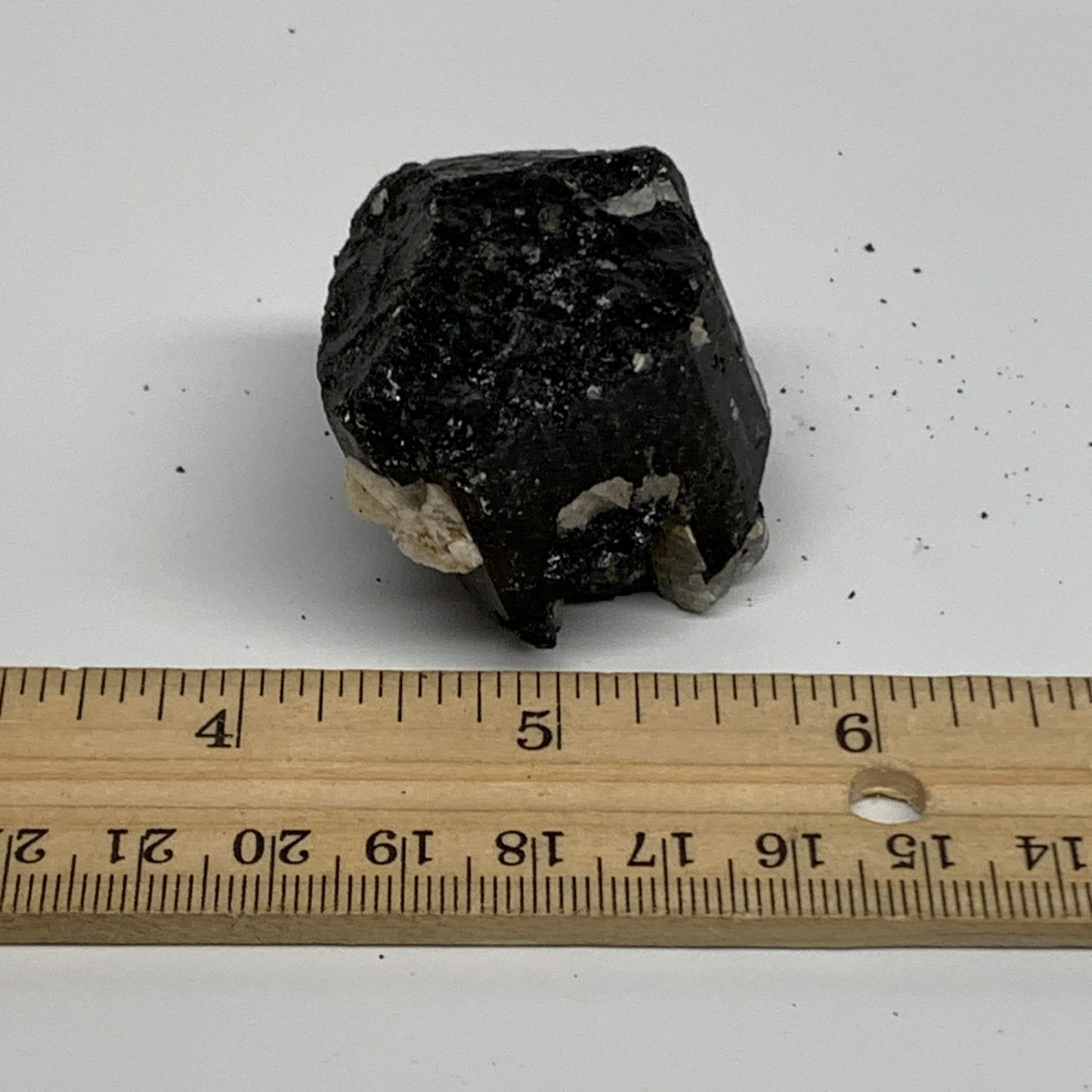 75g, 1.3"x1.5"x1.2", Natural Black Tourmaline Mineral Specimen, B33745