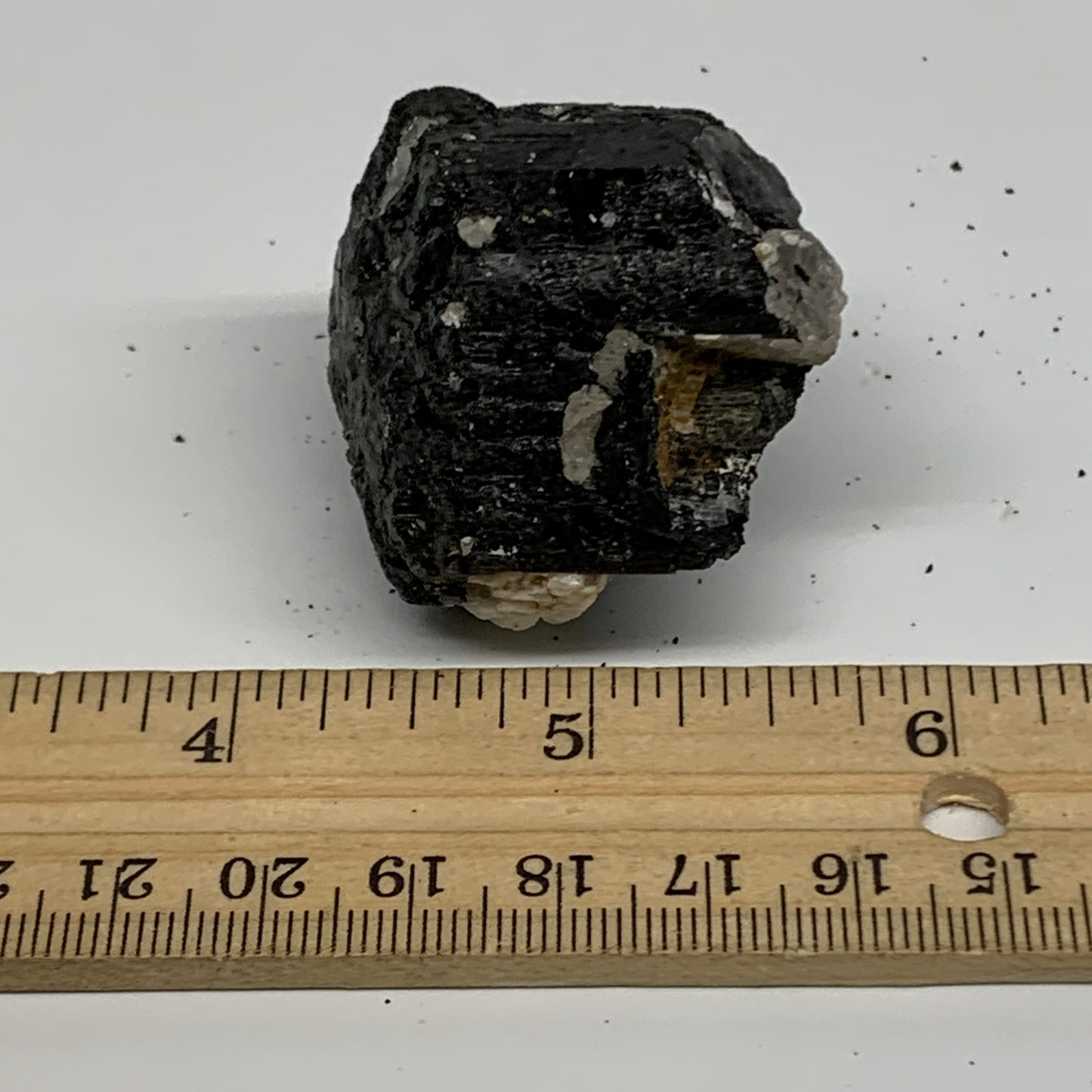 75g, 1.3"x1.5"x1.2", Natural Black Tourmaline Mineral Specimen, B33745