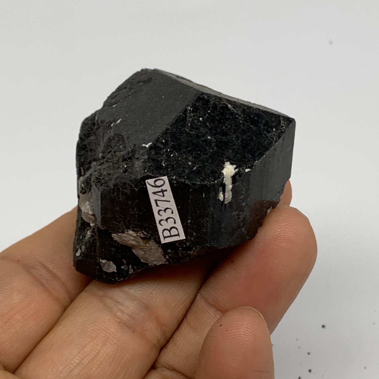 75.9g, 2"x1.5"x1", Natural Black Tourmaline Mineral Specimen, B33746