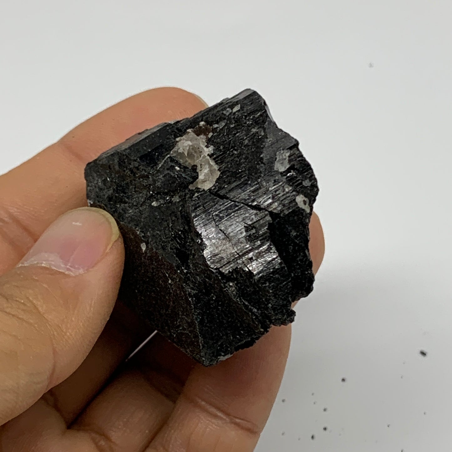 75.9g, 2"x1.5"x1", Natural Black Tourmaline Mineral Specimen, B33746