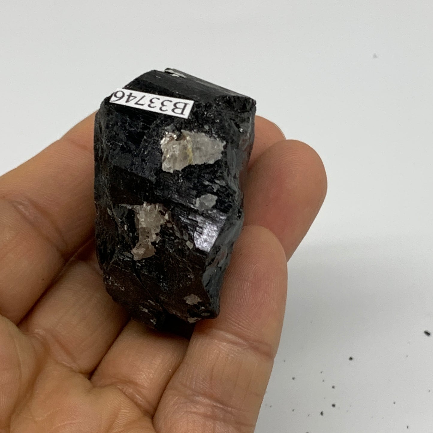 75.9g, 2"x1.5"x1", Natural Black Tourmaline Mineral Specimen, B33746