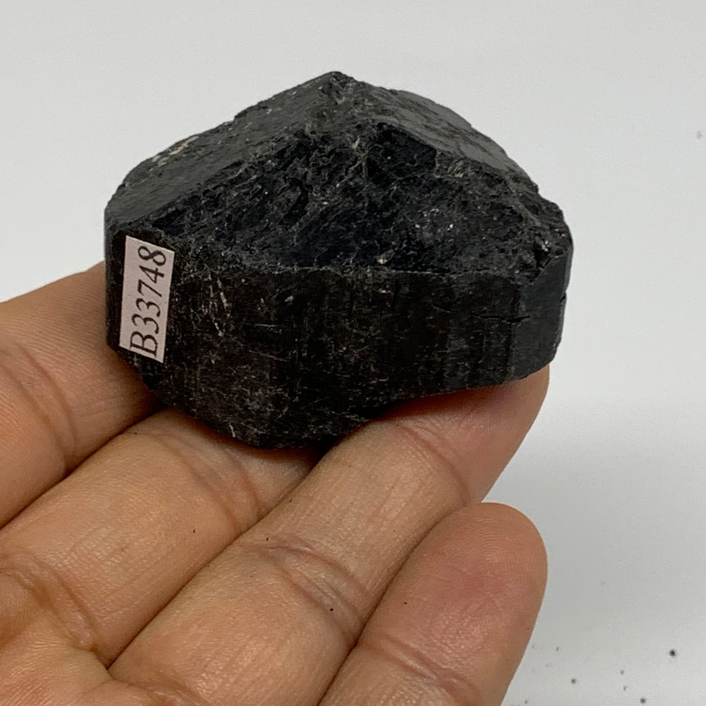 75.8g, 1.2"x1.8"x1.3", Natural Black Tourmaline Mineral Specimen, B33748