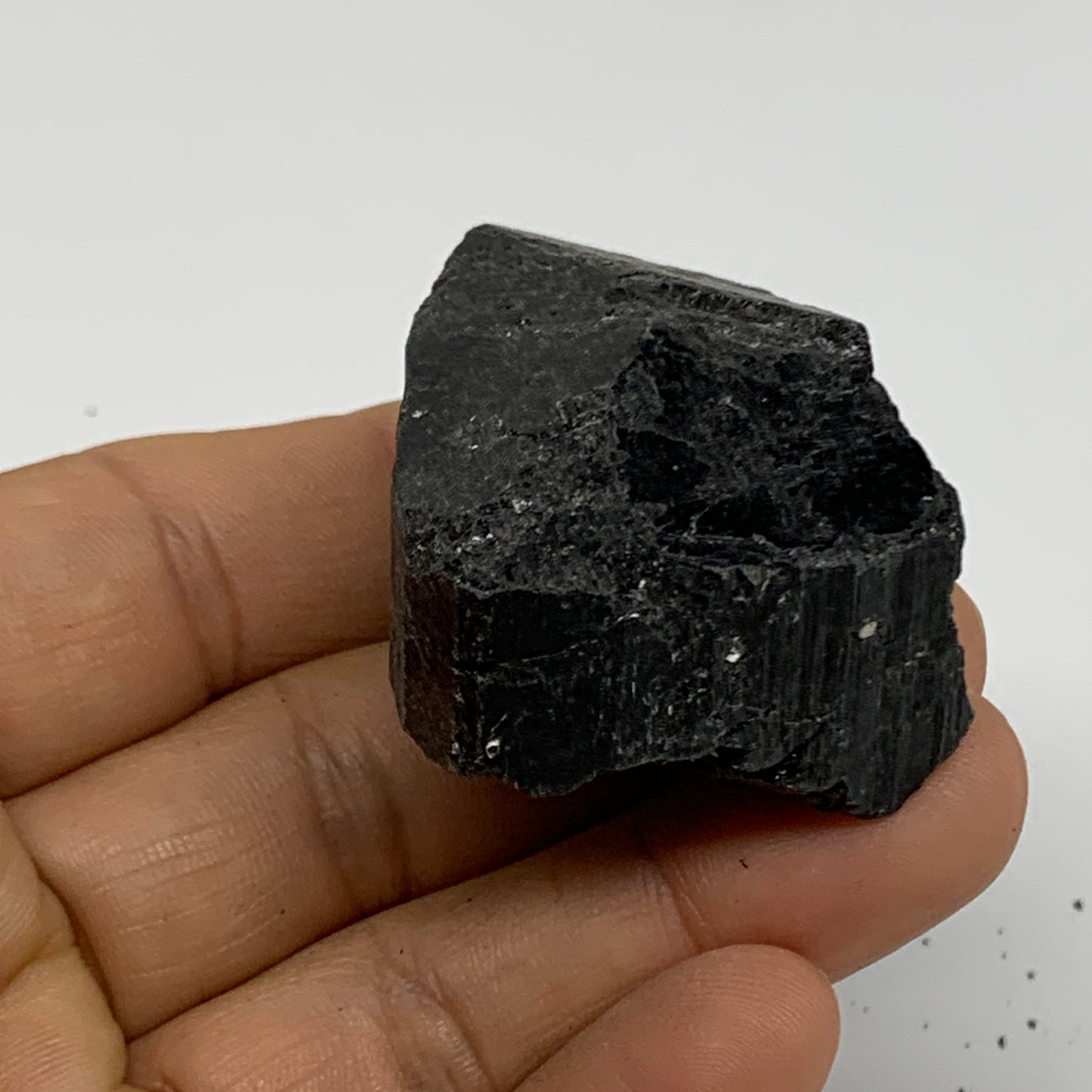 75.8g, 1.2"x1.8"x1.3", Natural Black Tourmaline Mineral Specimen, B33748