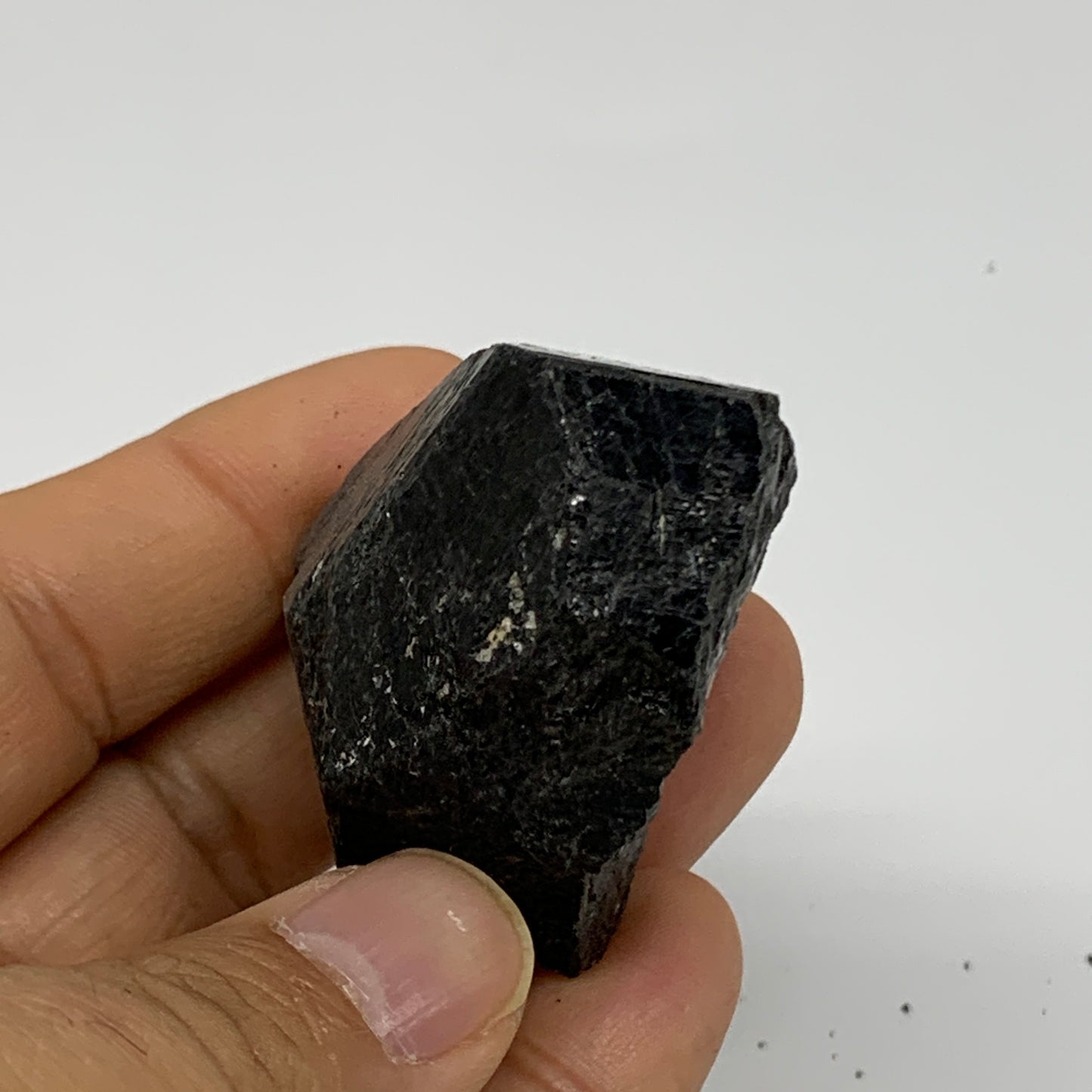 75.8g, 1.2"x1.8"x1.3", Natural Black Tourmaline Mineral Specimen, B33748