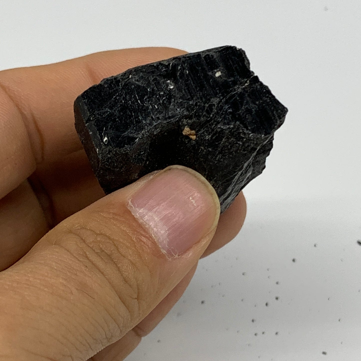 75.8g, 1.2"x1.8"x1.3", Natural Black Tourmaline Mineral Specimen, B33748