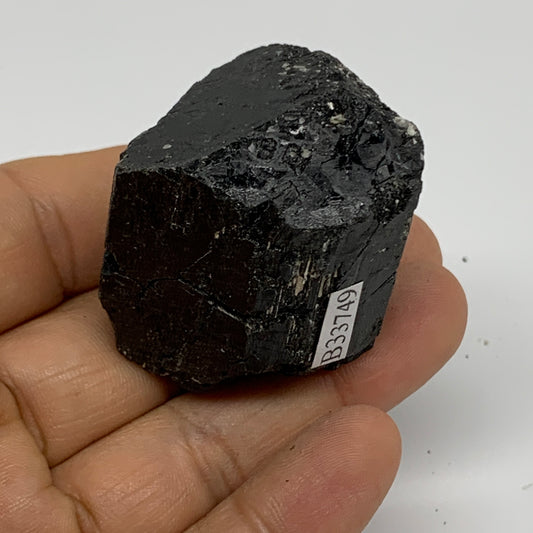 76.4g, 1.5"x1.4"x1.2", Natural Black Tourmaline Mineral Specimen, B33749