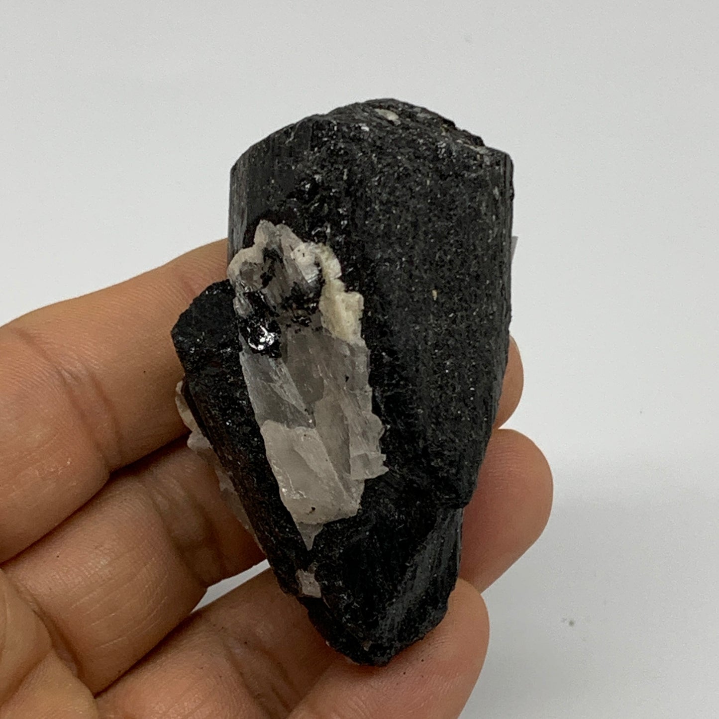 83.9g, 2.4"x1.4"x1", Natural Black Tourmaline Mineral Specimen, B33750