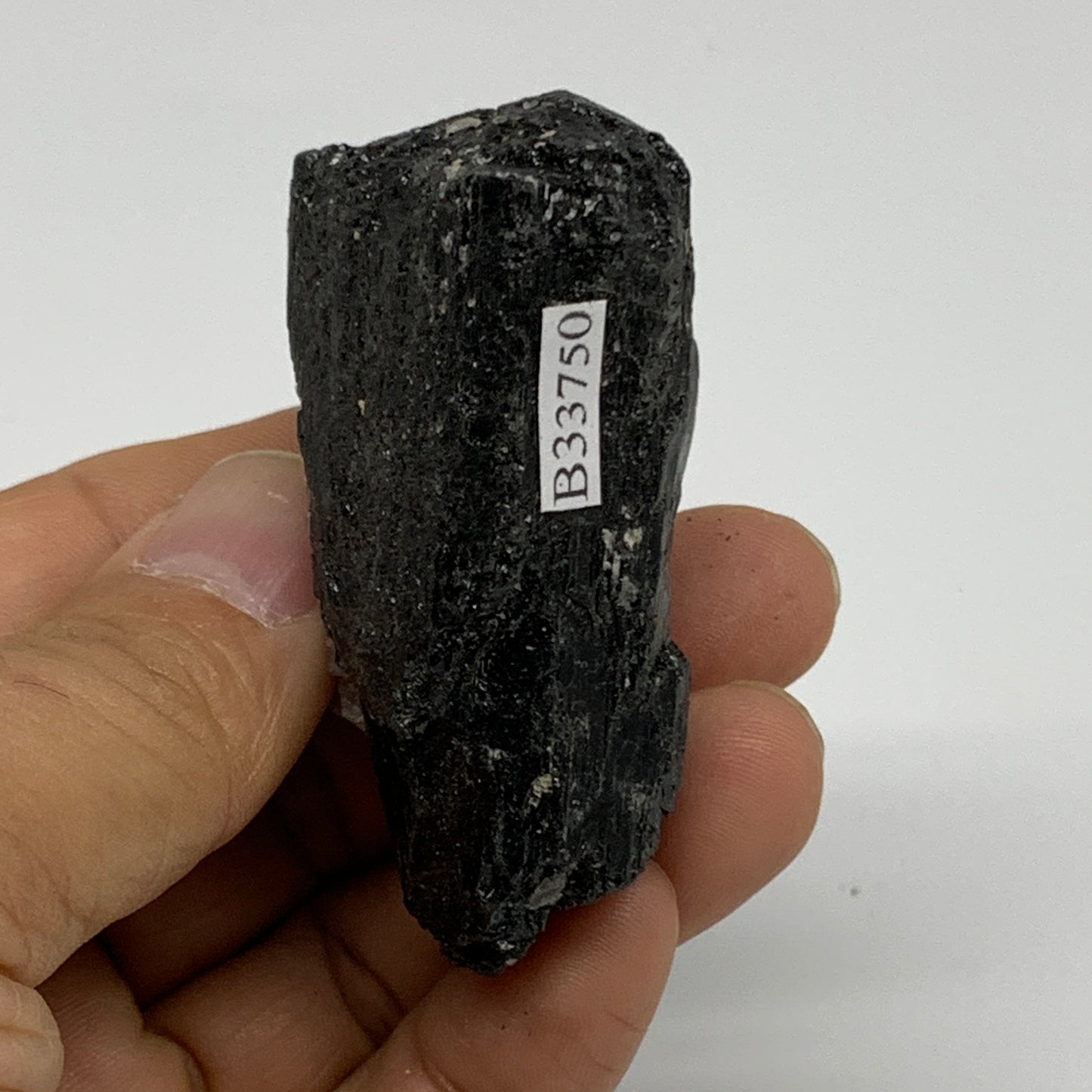 83.9g, 2.4"x1.4"x1", Natural Black Tourmaline Mineral Specimen, B33750