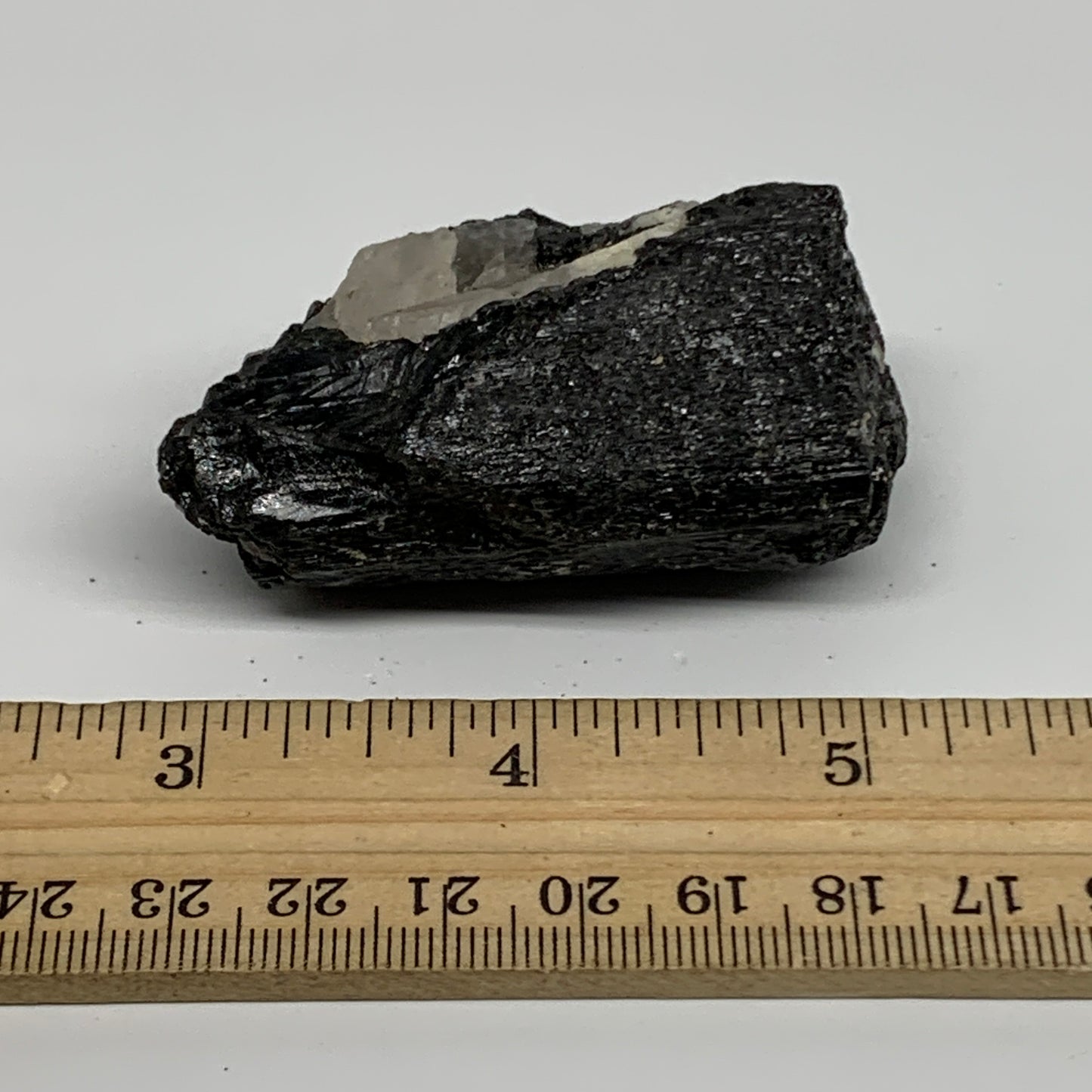 83.9g, 2.4"x1.4"x1", Natural Black Tourmaline Mineral Specimen, B33750