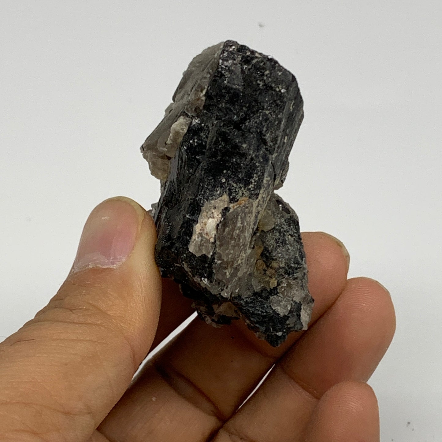 73.9g, 2.2"x1.7"x1.2", Natural Black Tourmaline Mineral Specimen, B33751