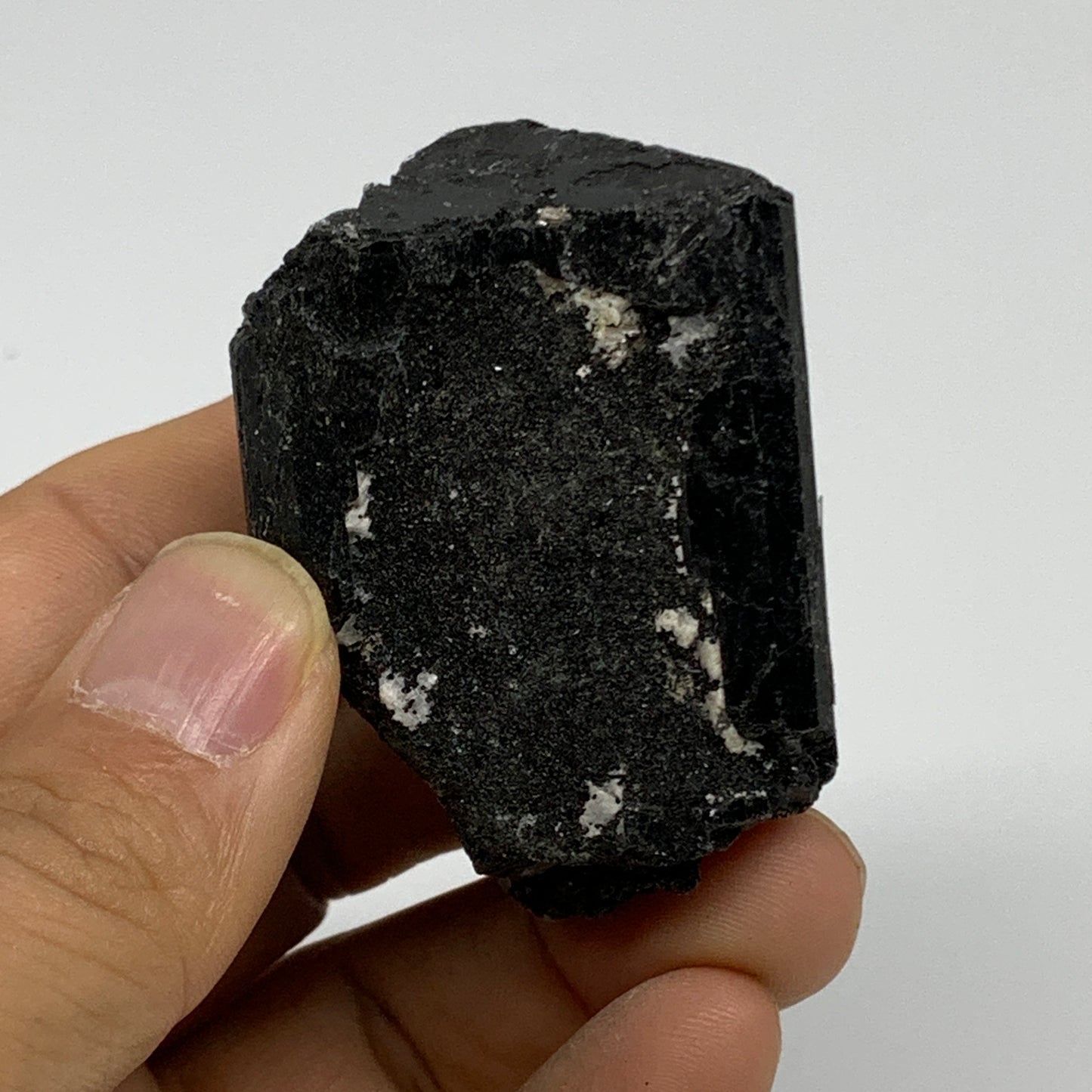 91.1g, 2.1"x1.5"x1.1", Natural Black Tourmaline Mineral Specimen, B33755