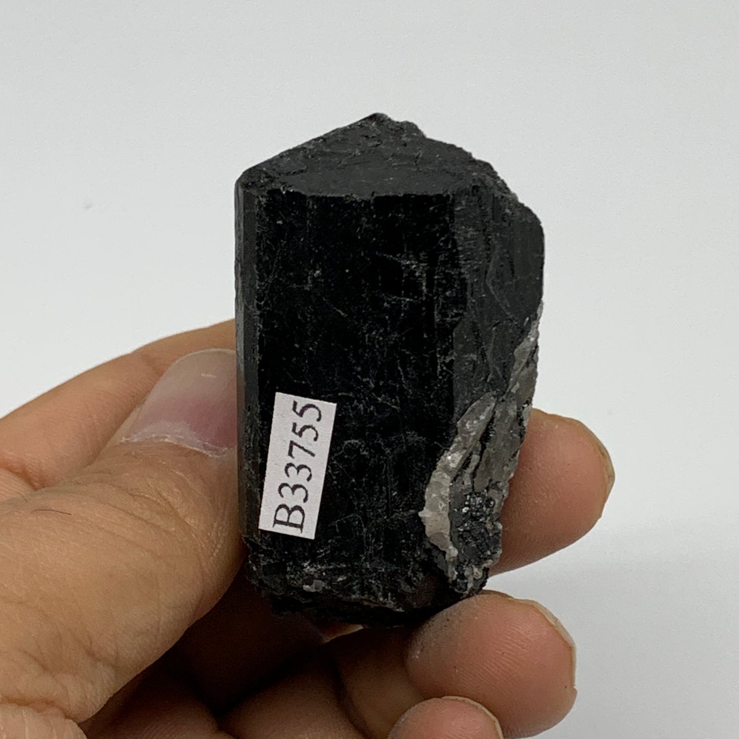 91.1g, 2.1"x1.5"x1.1", Natural Black Tourmaline Mineral Specimen, B33755