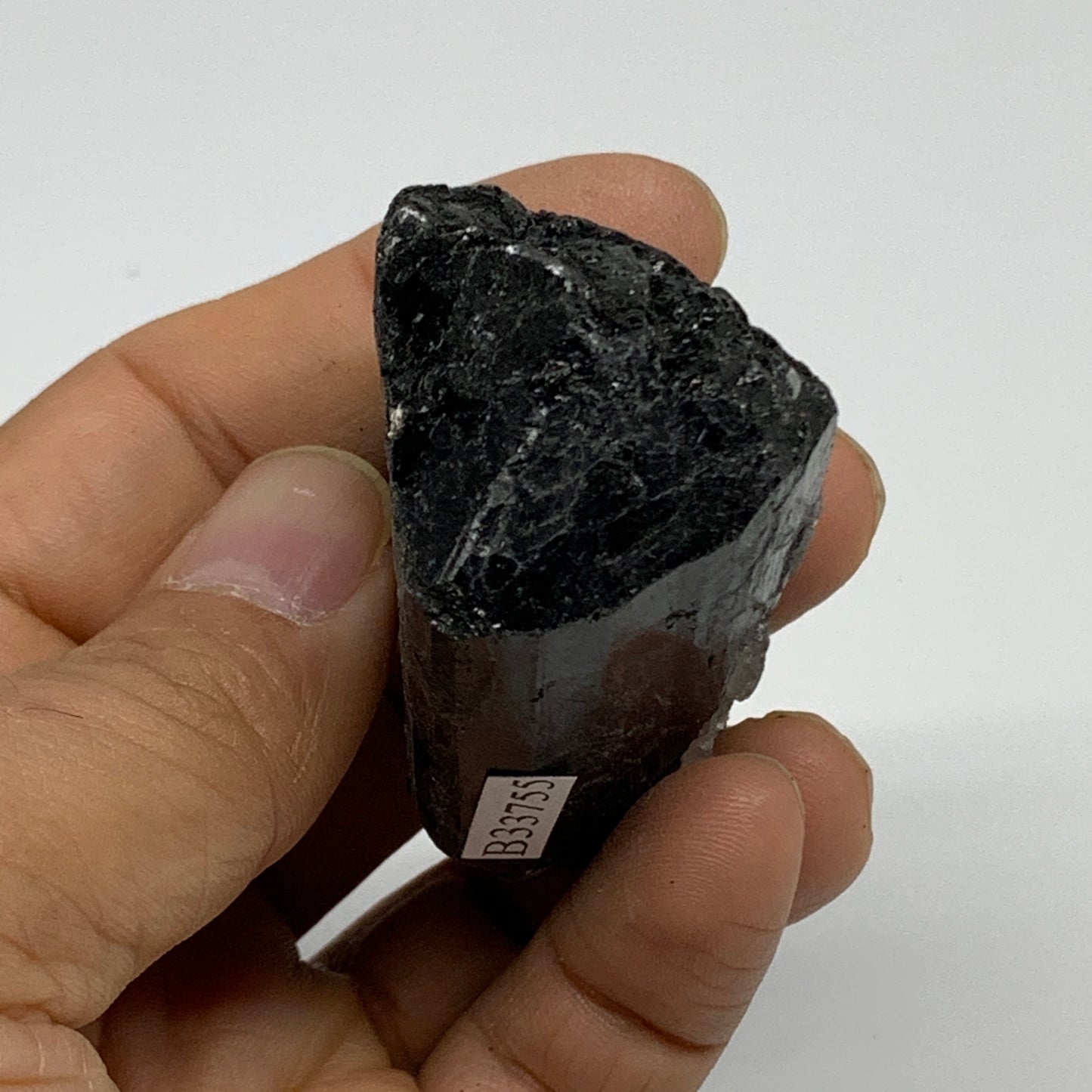 91.1g, 2.1"x1.5"x1.1", Natural Black Tourmaline Mineral Specimen, B33755