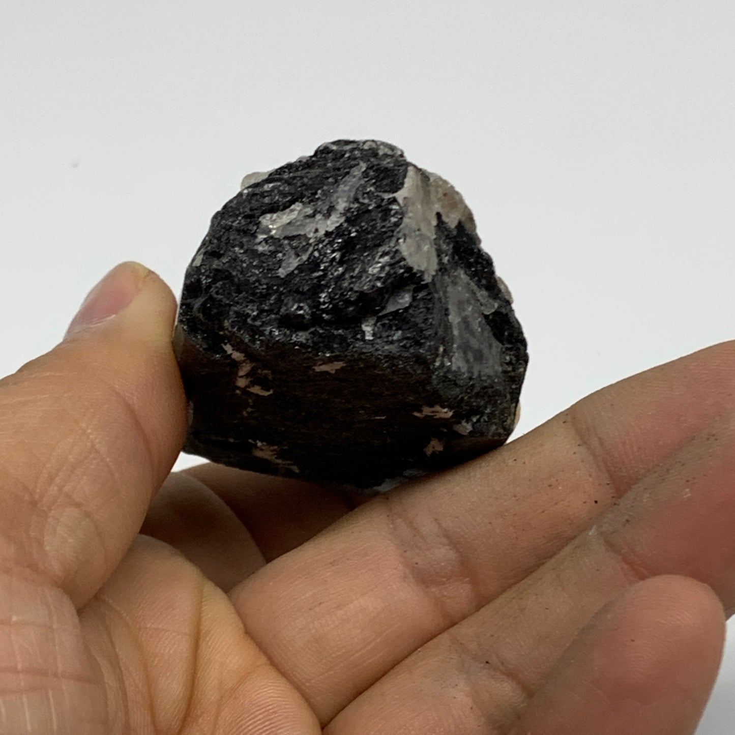 91.1g, 2.1"x1.5"x1.1", Natural Black Tourmaline Mineral Specimen, B33755