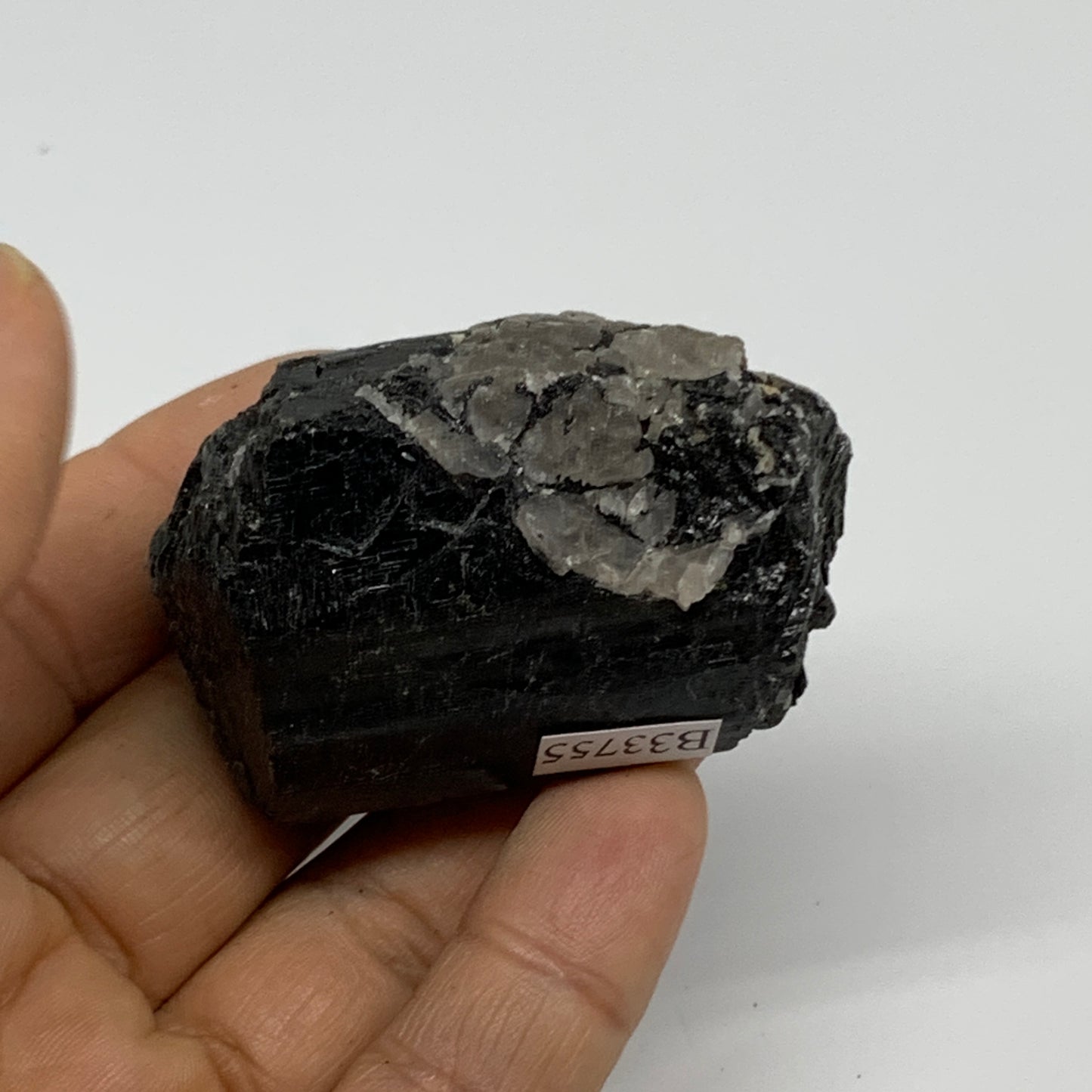 91.1g, 2.1"x1.5"x1.1", Natural Black Tourmaline Mineral Specimen, B33755