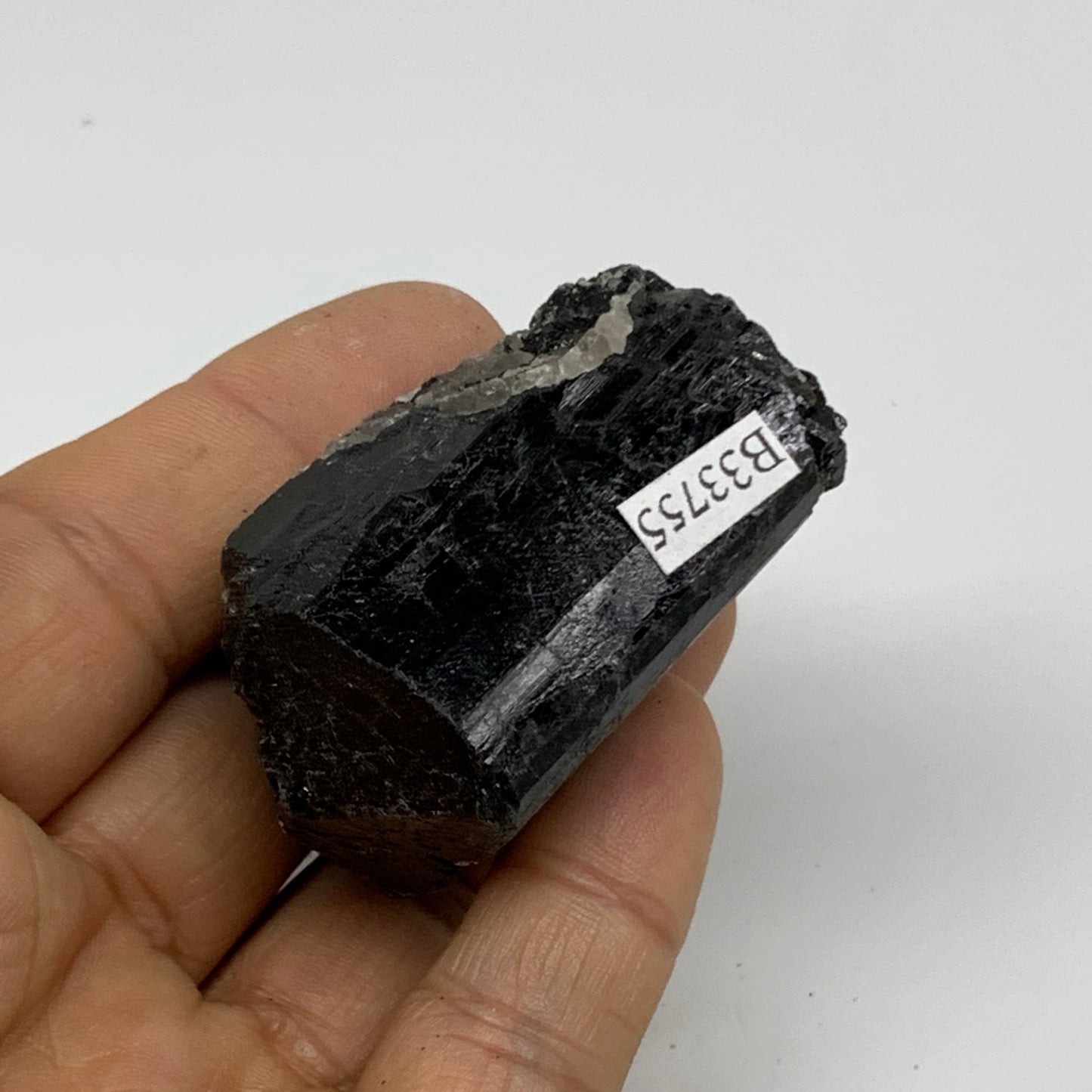 91.1g, 2.1"x1.5"x1.1", Natural Black Tourmaline Mineral Specimen, B33755