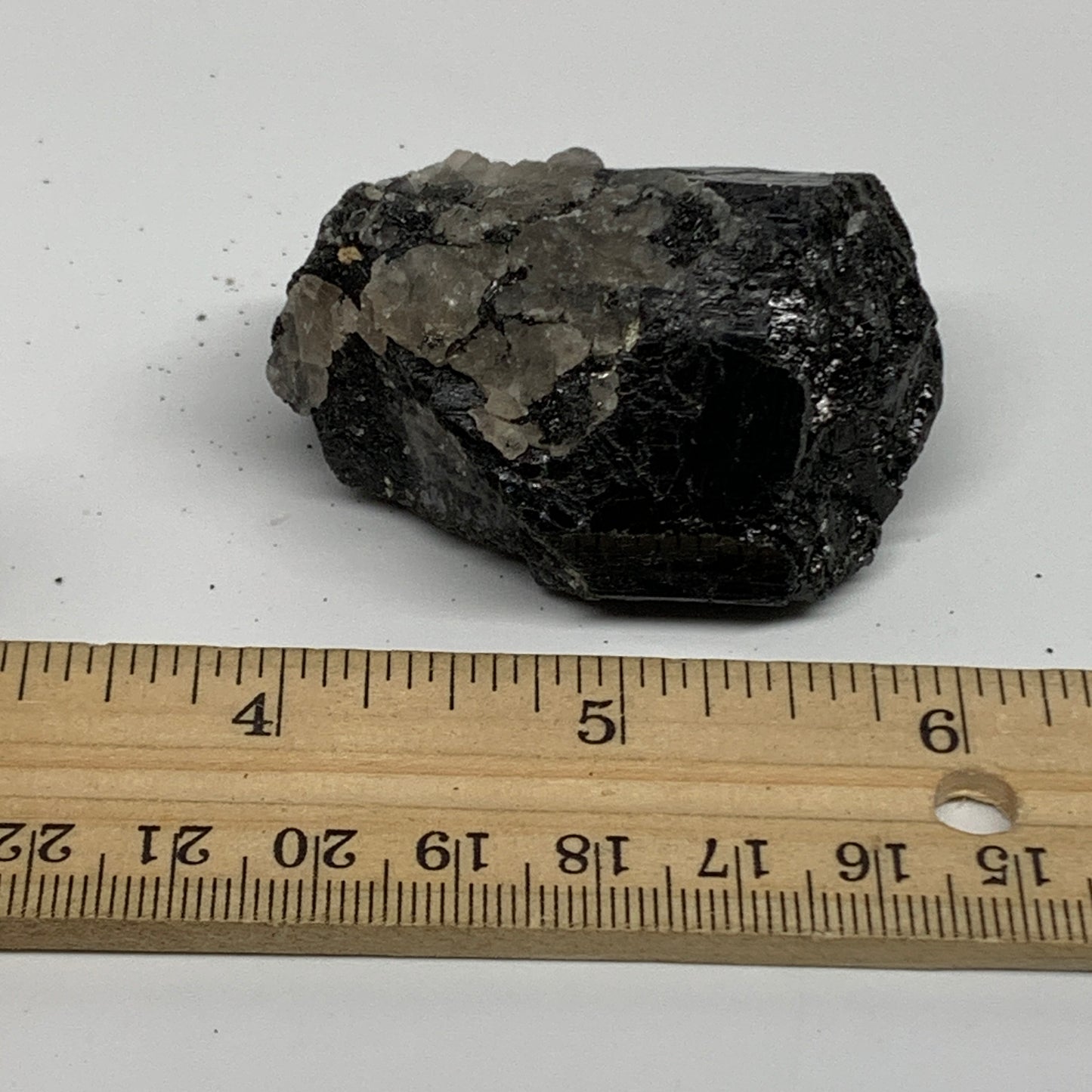 91.1g, 2.1"x1.5"x1.1", Natural Black Tourmaline Mineral Specimen, B33755