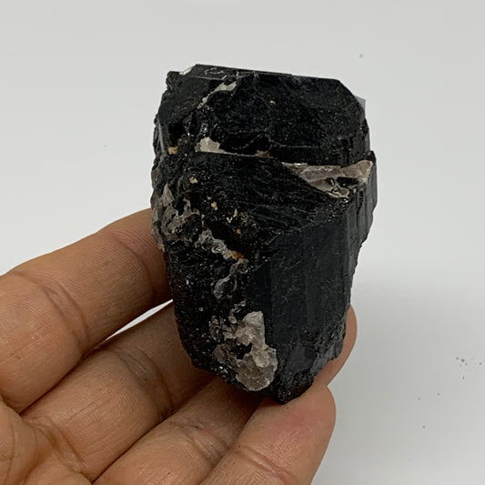 138.5g, 2"x1.7"x1.5", Natural Black Tourmaline Mineral Specimen, B33756