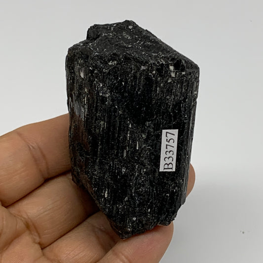 167.6g, 2.8"x1.6"x1.4", Natural Black Tourmaline Mineral Specimen, B33757