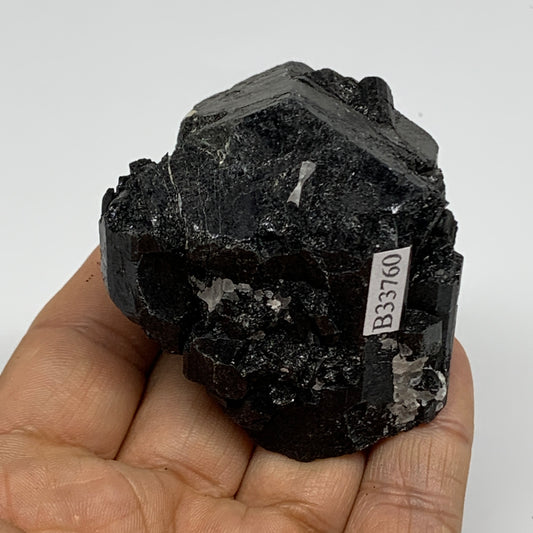 167.2g, 2.5"x2.2"x1.5", Natural Black Tourmaline Mineral Specimen, B33760