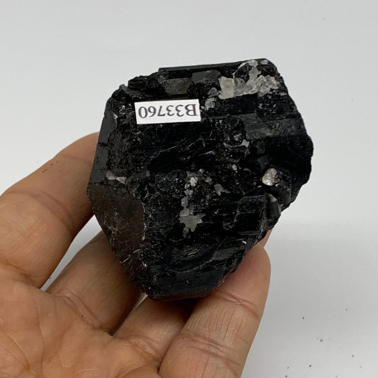 167.2g, 2.5"x2.2"x1.5", Natural Black Tourmaline Mineral Specimen, B33760