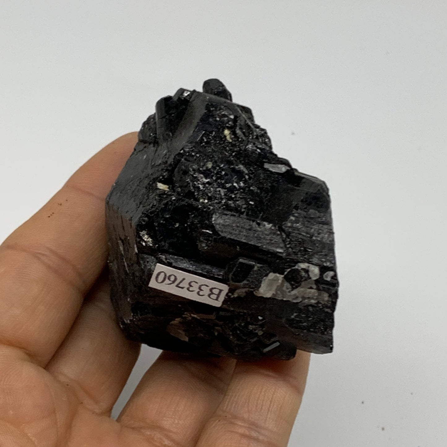 167.2g, 2.5"x2.2"x1.5", Natural Black Tourmaline Mineral Specimen, B33760