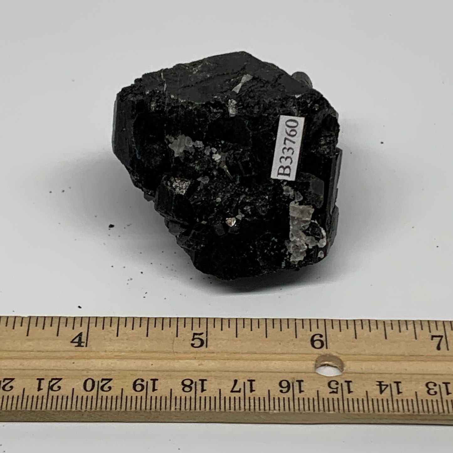 167.2g, 2.5"x2.2"x1.5", Natural Black Tourmaline Mineral Specimen, B33760