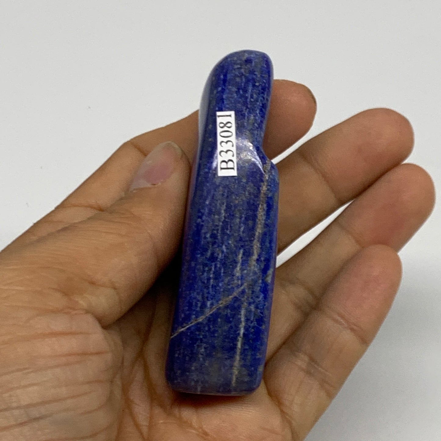 102.3g, 2.8"x1.6"x0.8", Natural Freeform Lapis Lazuli from Afghanistan, B33081