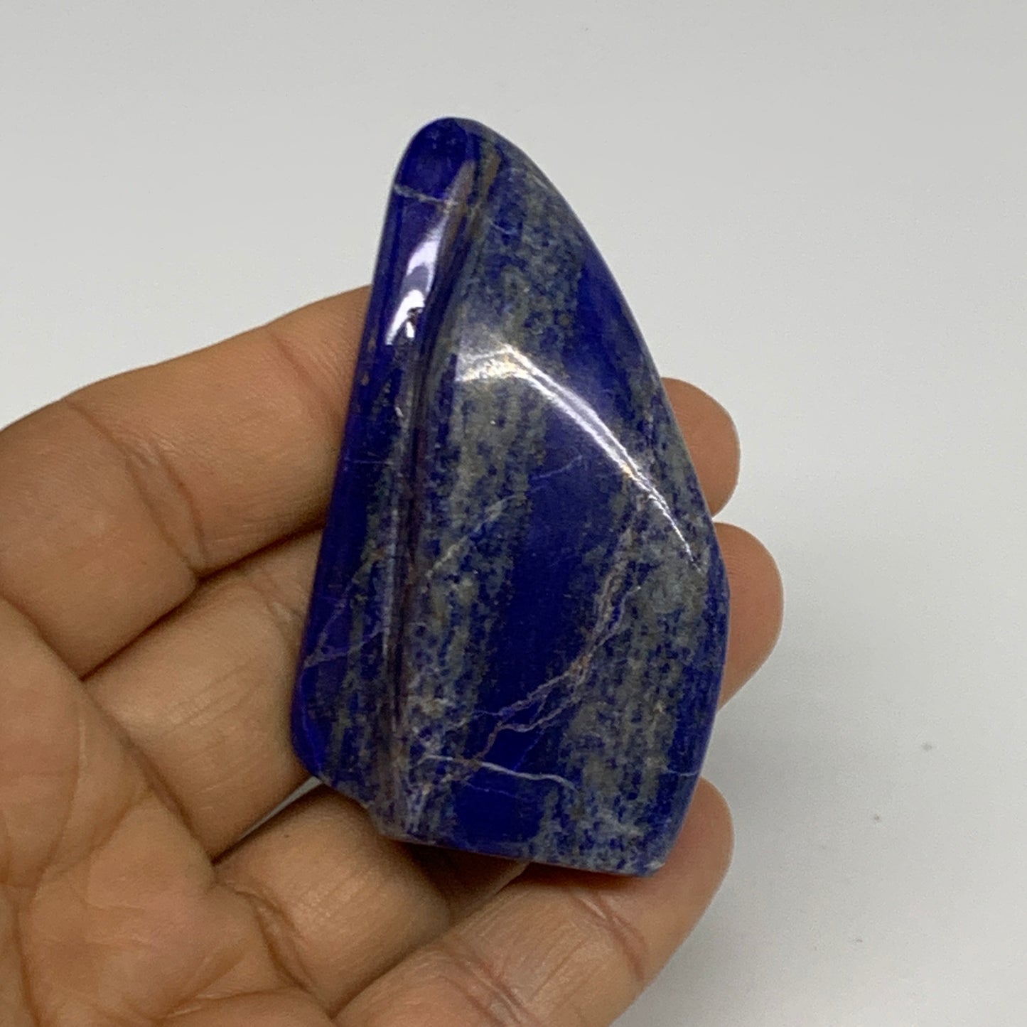 62.9g, 2.5"x1.5"x0.7",  Natural Freeform Lapis Lazuli from Afghanistan, B33098