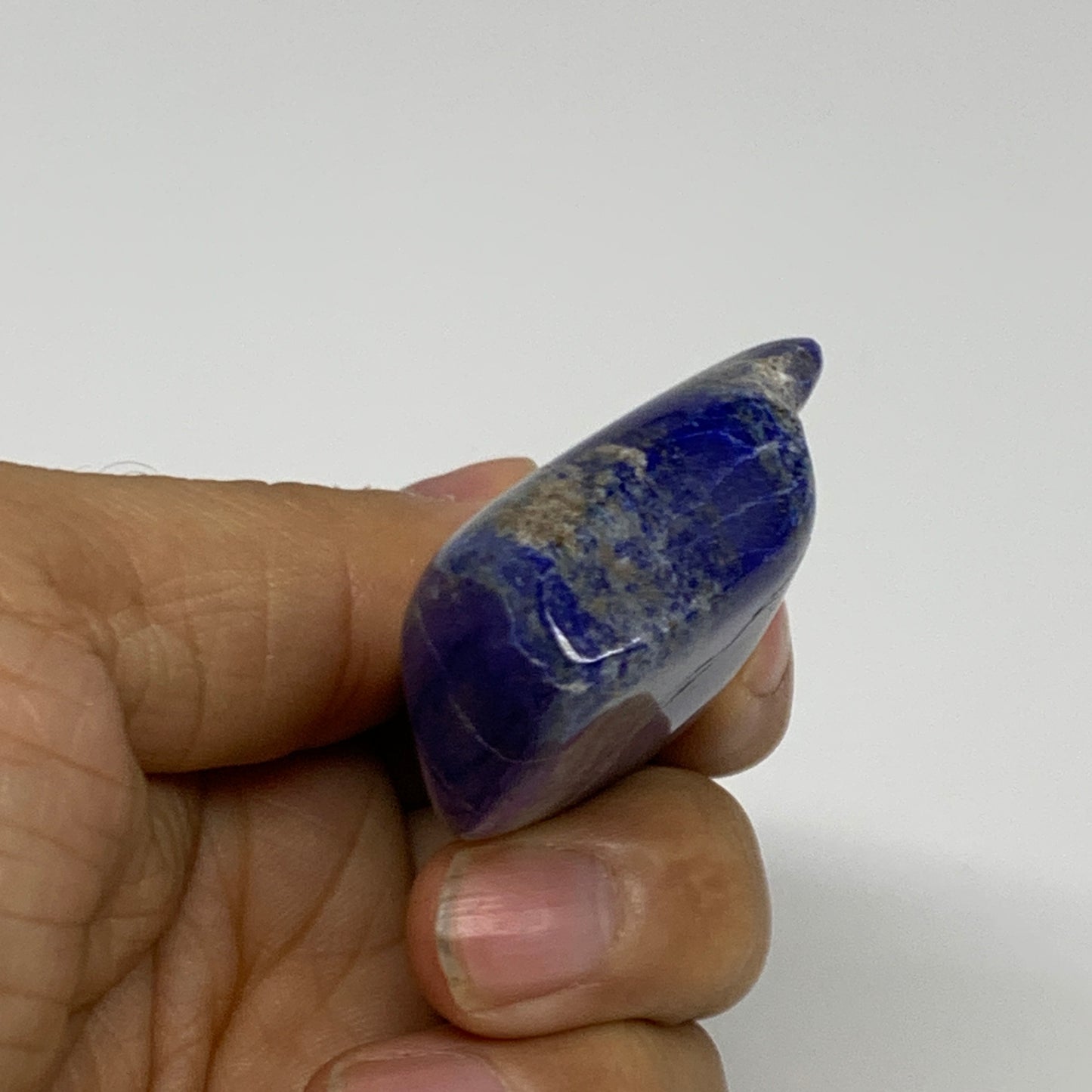 62.9g, 2.5"x1.5"x0.7",  Natural Freeform Lapis Lazuli from Afghanistan, B33098