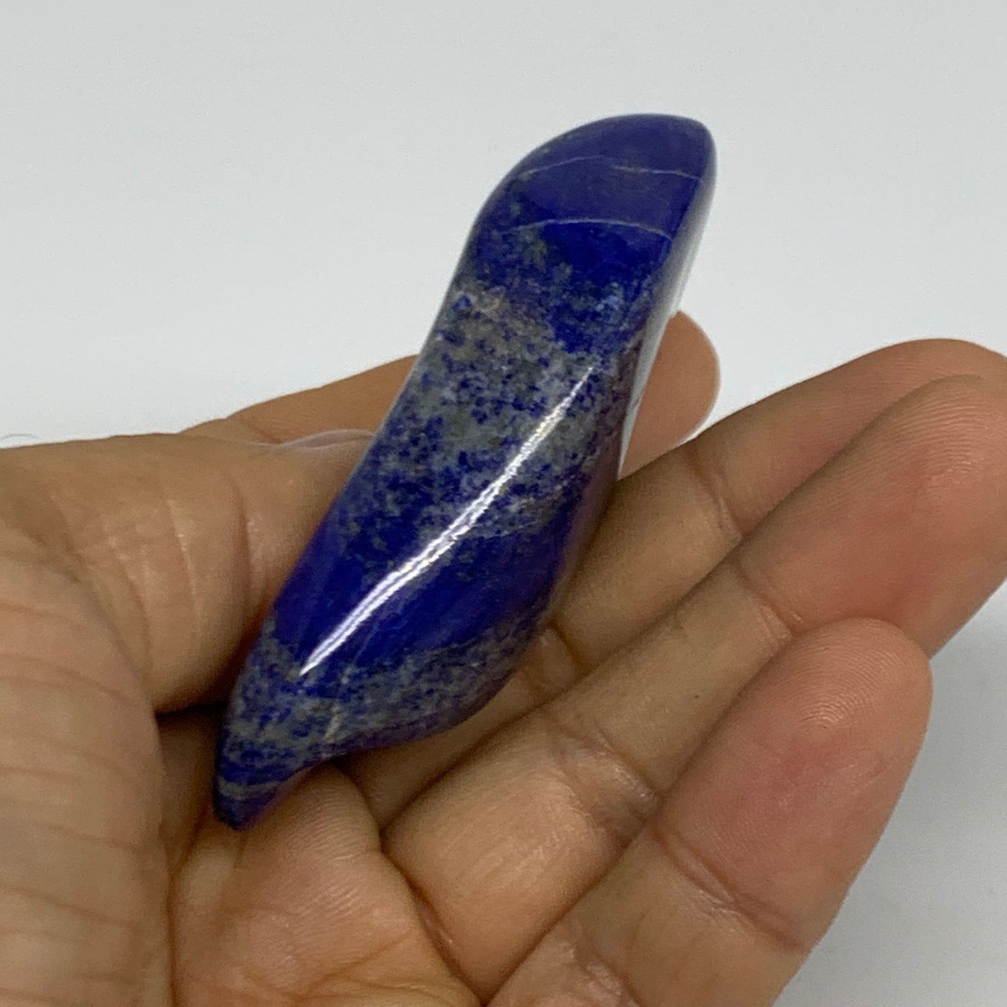 62.9g, 2.5"x1.5"x0.7",  Natural Freeform Lapis Lazuli from Afghanistan, B33098