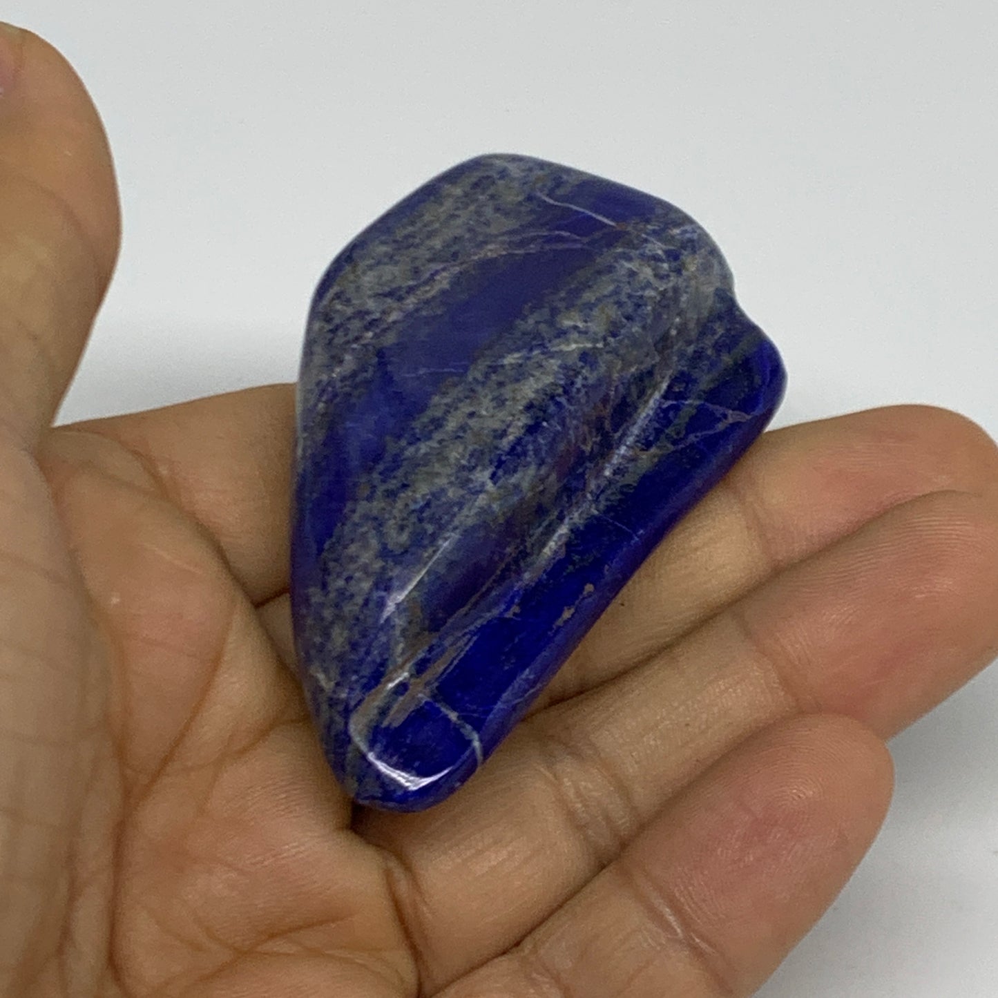 62.9g, 2.5"x1.5"x0.7",  Natural Freeform Lapis Lazuli from Afghanistan, B33098