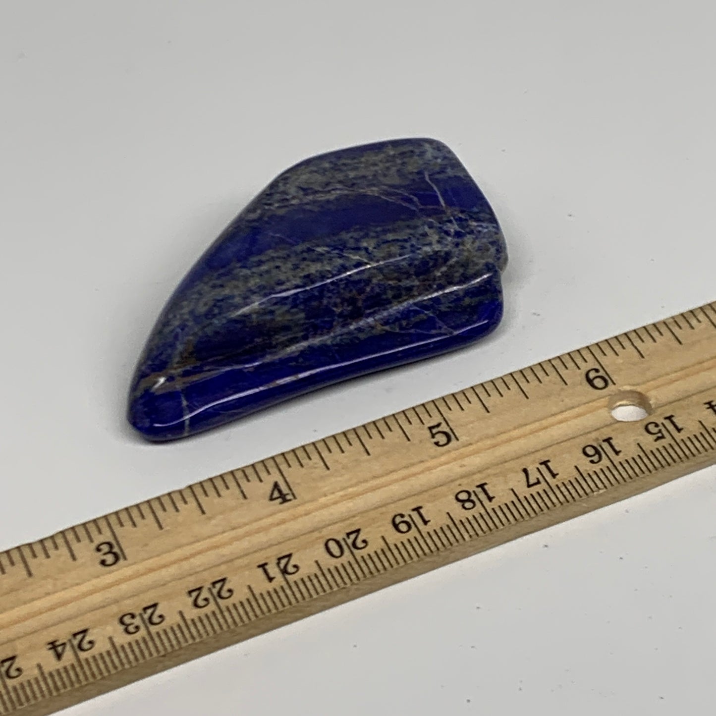 62.9g, 2.5"x1.5"x0.7",  Natural Freeform Lapis Lazuli from Afghanistan, B33098