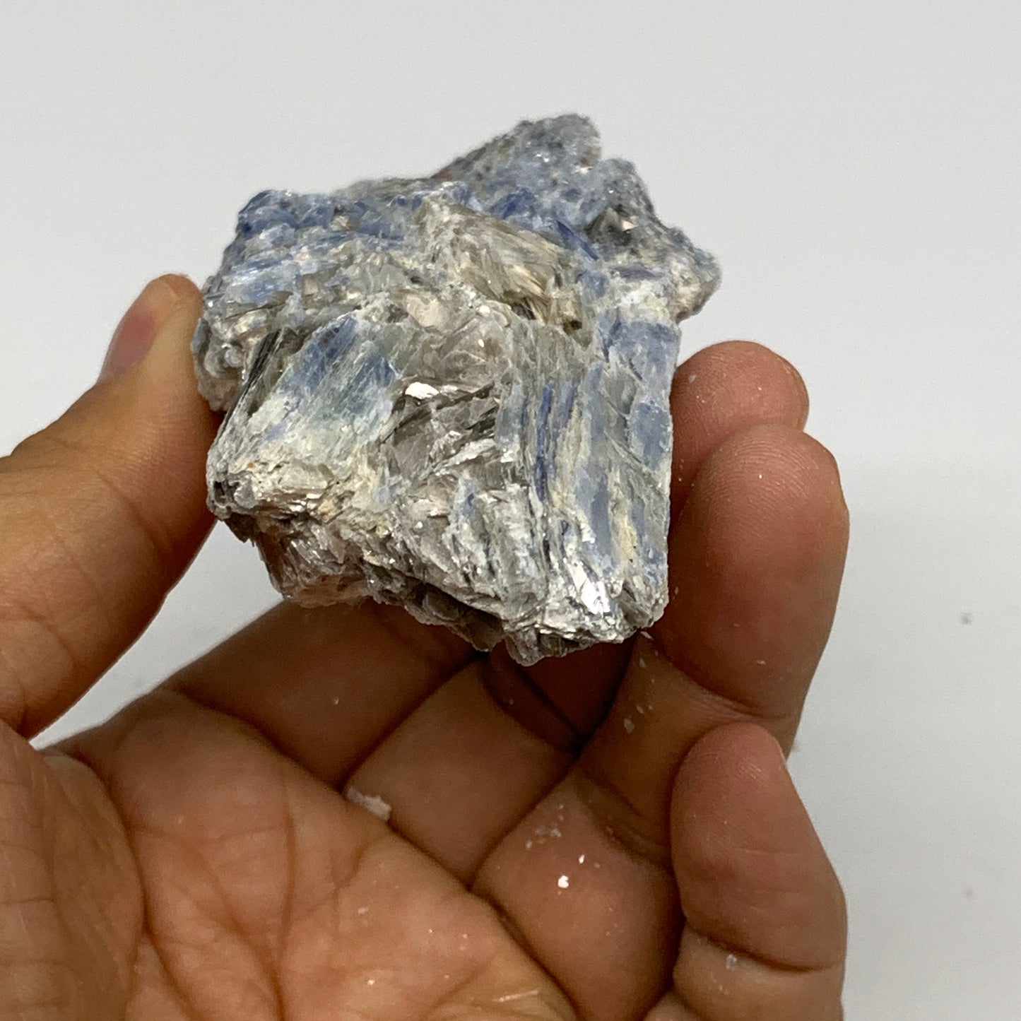 189.2g, 4.2"x2.1"x1.2", Rough Raw Blue Kyanite Chunk Mineral @Brazil, B28768