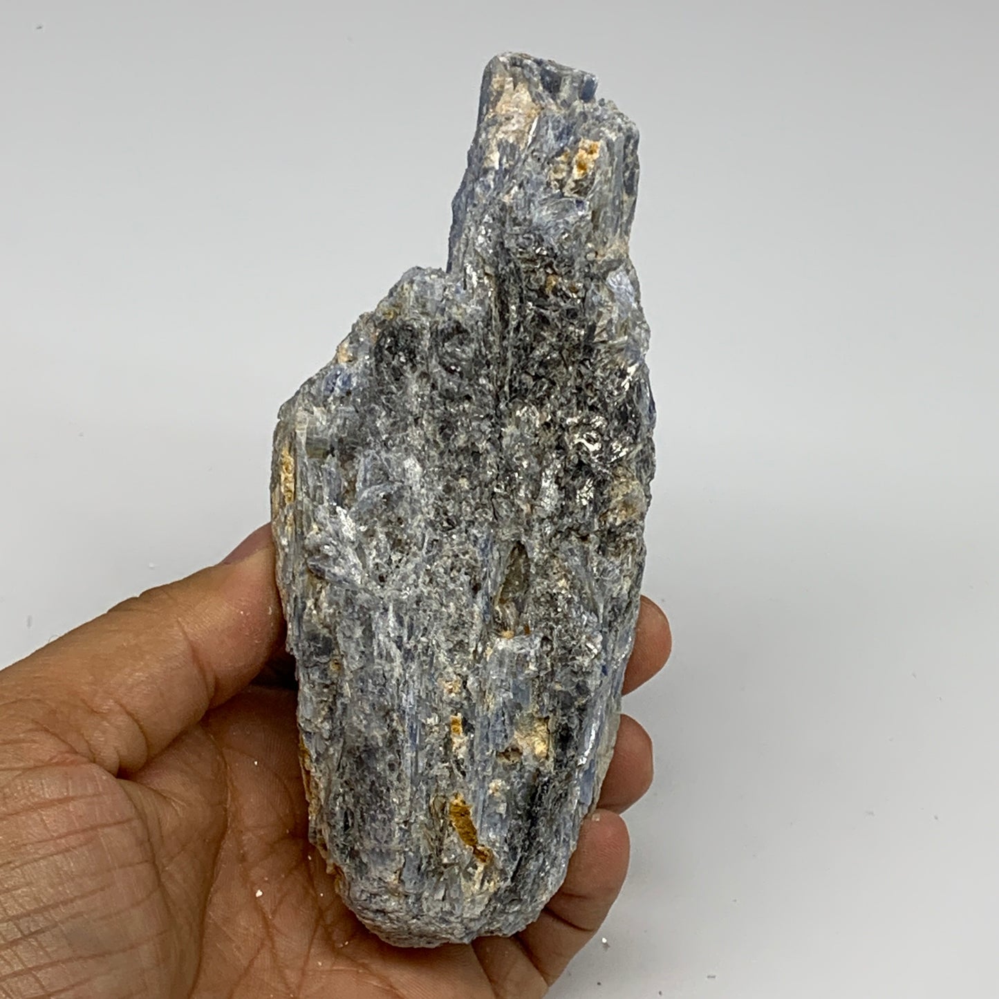 493.2g, 5.1"x2.2"x2.1", Rough Raw Blue Kyanite Chunk Mineral @Brazil, B28771
