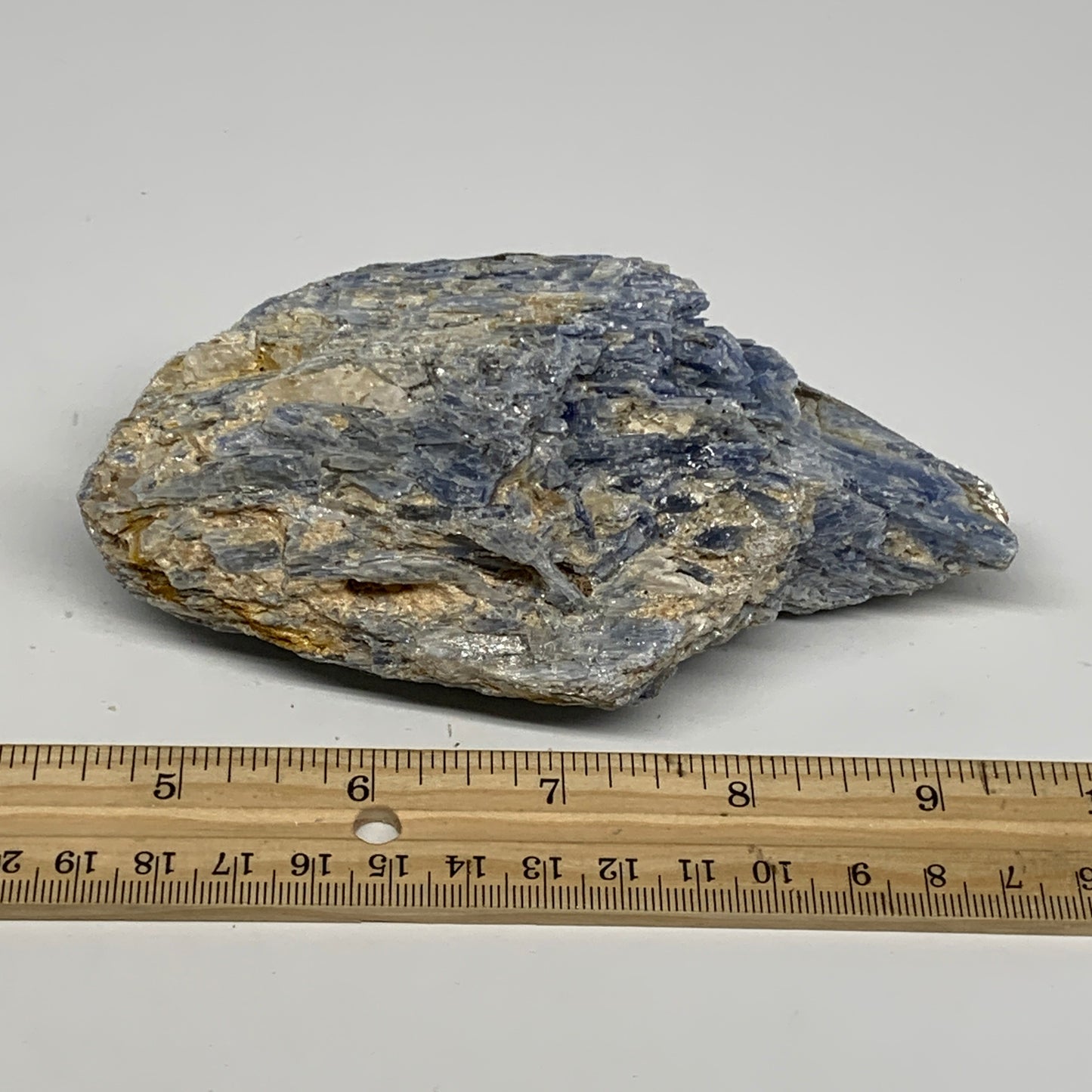 493.2g, 5.1"x2.2"x2.1", Rough Raw Blue Kyanite Chunk Mineral @Brazil, B28771