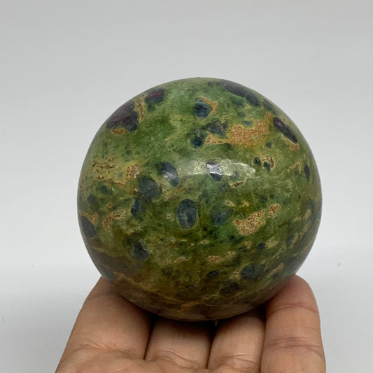 1 lbs, 2.6"(67mm), Zoisite with Ruby Sphere Sphere Ball Crystal, B25209