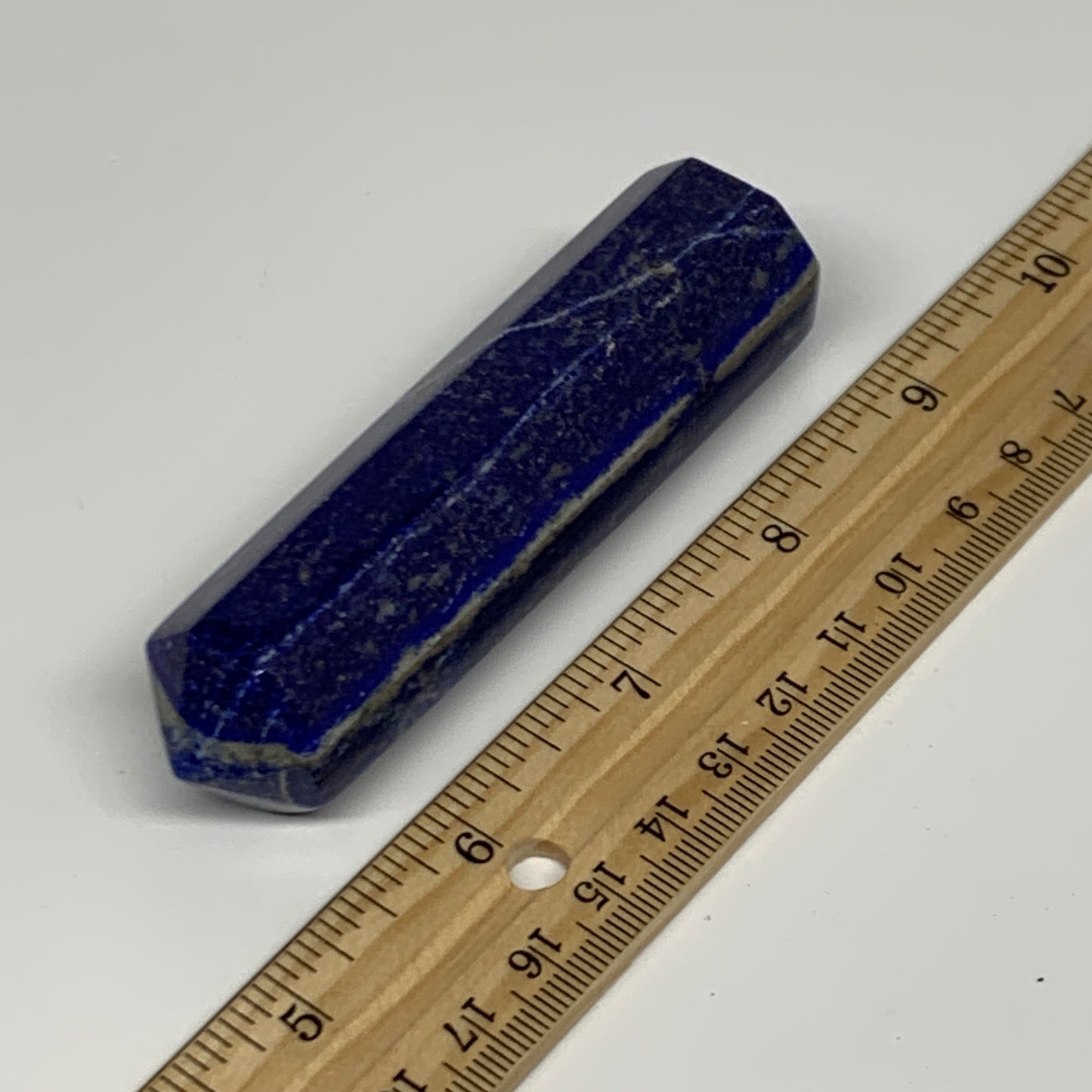 118.3g,3.6"x1"x0.9"Natural Lapis Lazuli Tower Point Obelisk Afghanistan,B27236