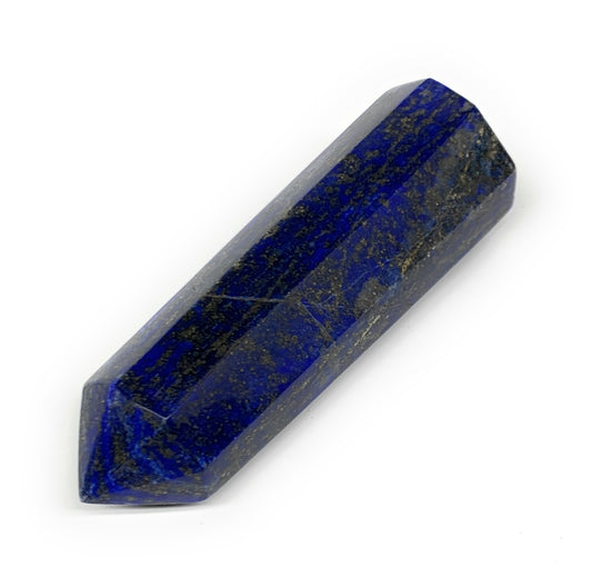 179.7g,3.8"x1.3"x1.2"Natural Lapis Lazuli Tower Point Obelisk Afghanistan,B27238