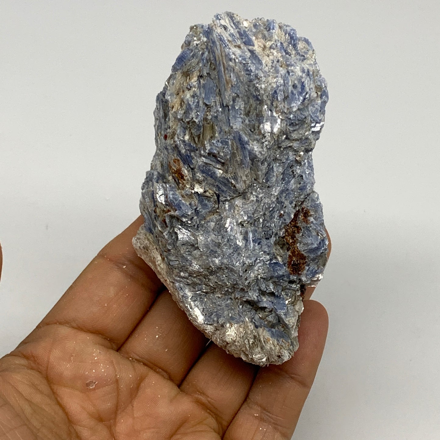 240.5g, 3.6"x2.1"x1.5", Rough Raw Blue Kyanite Chunk Mineral @Brazil, B29195