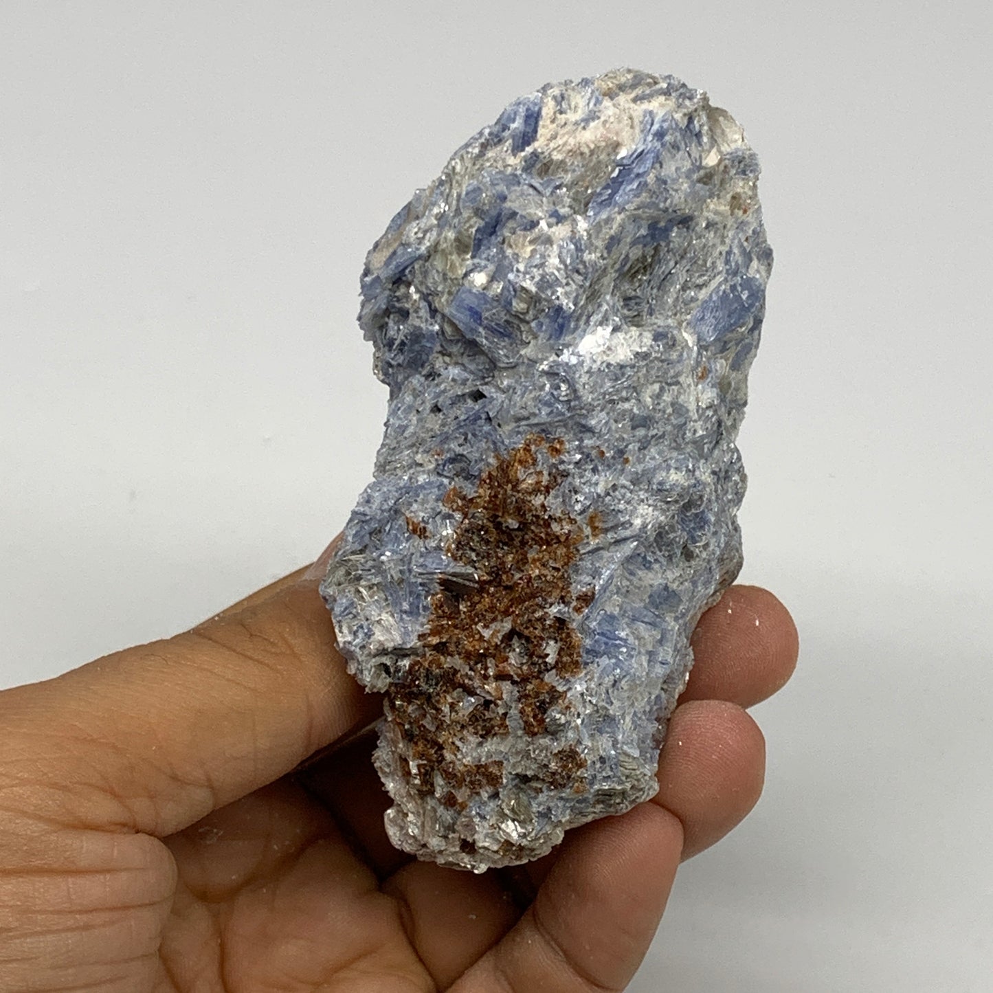 240.5g, 3.6"x2.1"x1.5", Rough Raw Blue Kyanite Chunk Mineral @Brazil, B29195