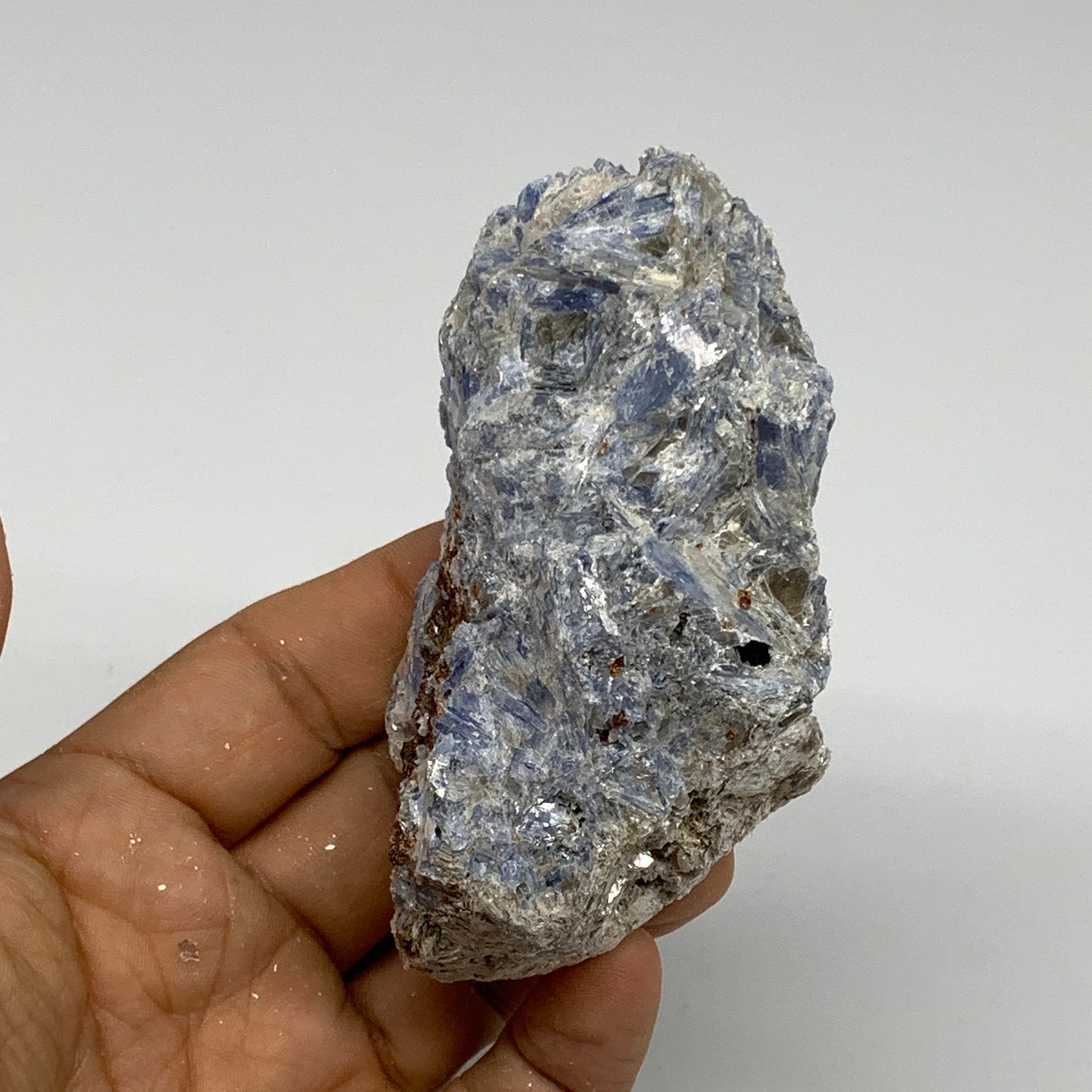 240.5g, 3.6"x2.1"x1.5", Rough Raw Blue Kyanite Chunk Mineral @Brazil, B29195
